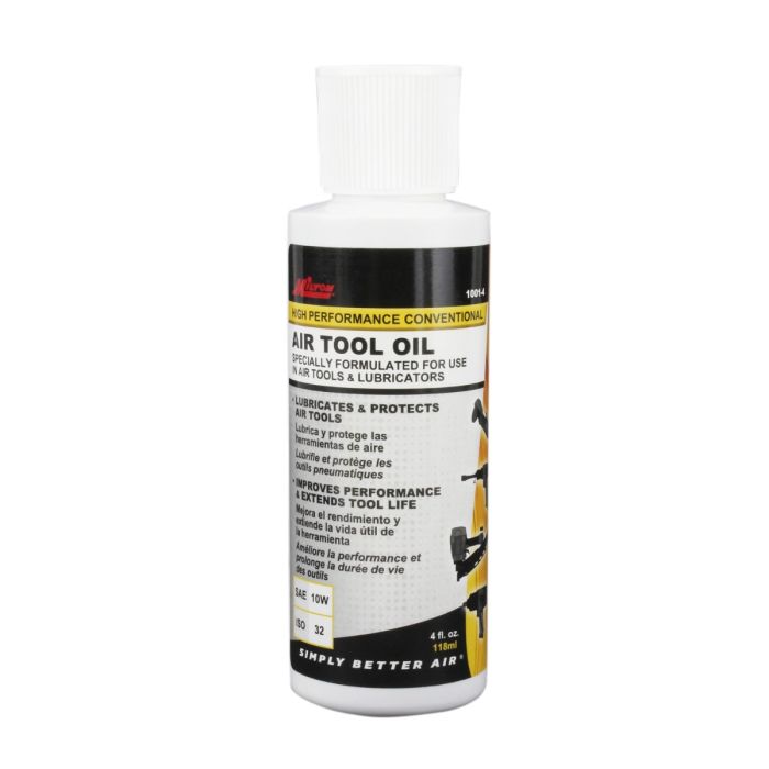 High-Performance Conventional Pneumatic Tool Oil (SAE 10W, ISO 32), 4 oz. (Pack of 12)