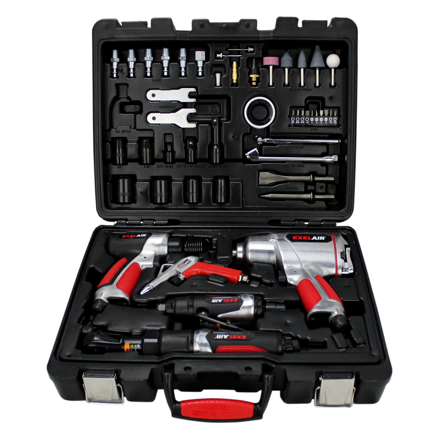 EXELAIR® Pro Air Tool Kit, 50-Piece, Ultimate Air Compressor Accessories