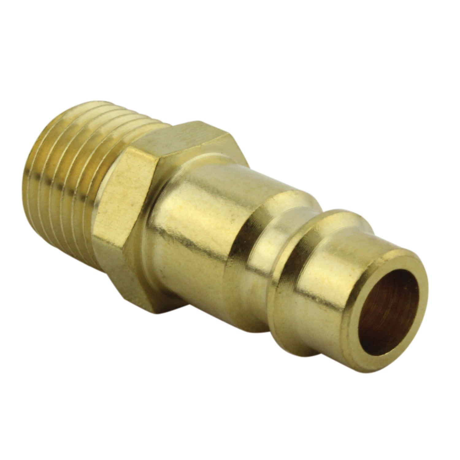 HIGHFLOWPRO® V-Style/Euro Interchange Brass Air Plug Fitting (High Volume Low Pressure Application)