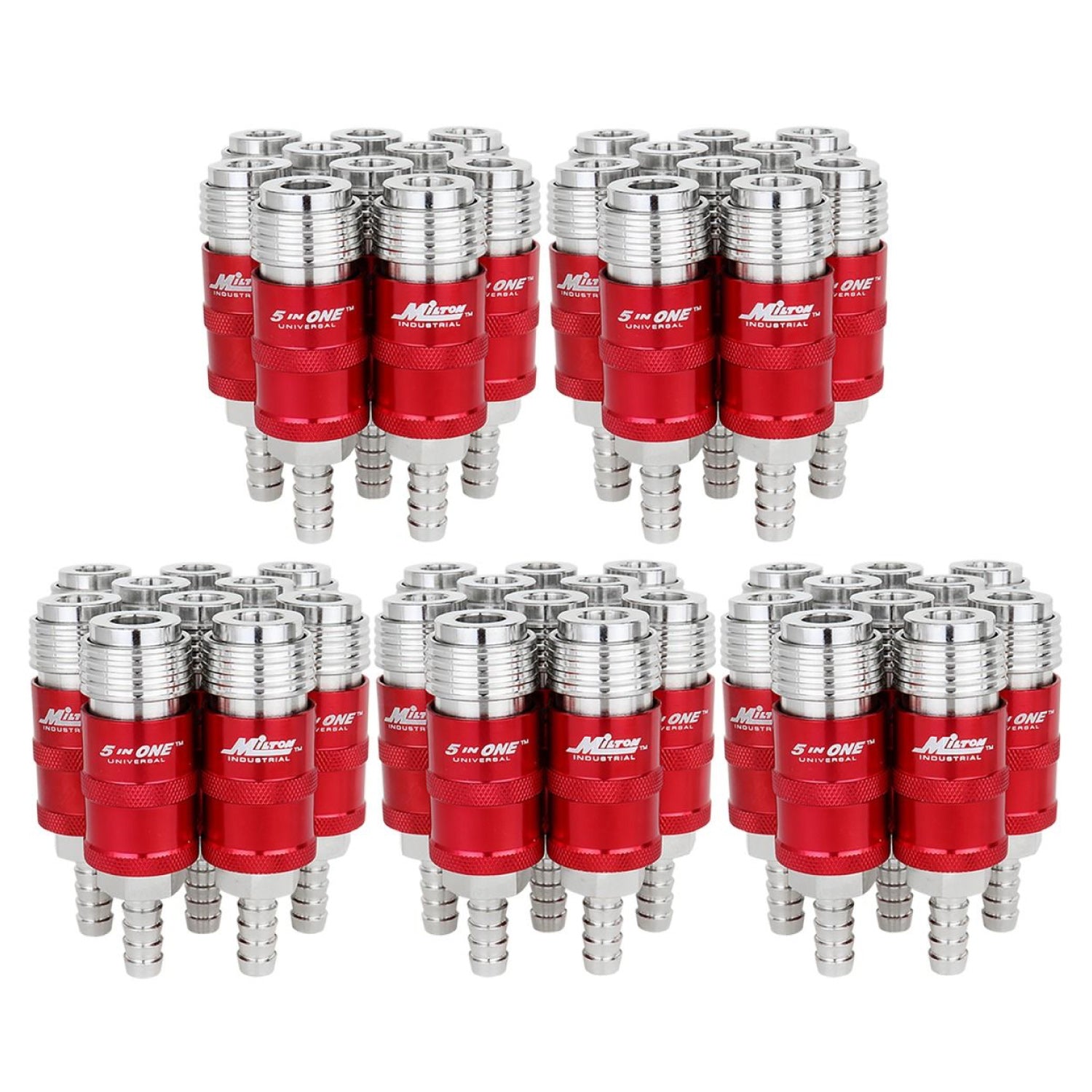 5 In ONE® Universal Safety Exhaust Hose Barb Industrial Coupler, 1/4