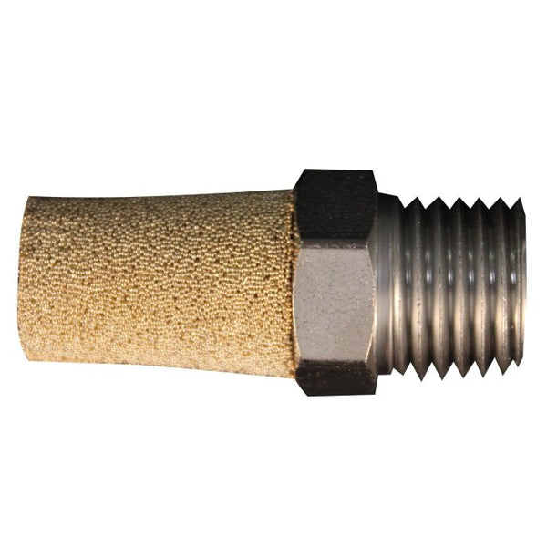 Air Filters-Air Mesh Brass Valve Muffler 1/2 NPT