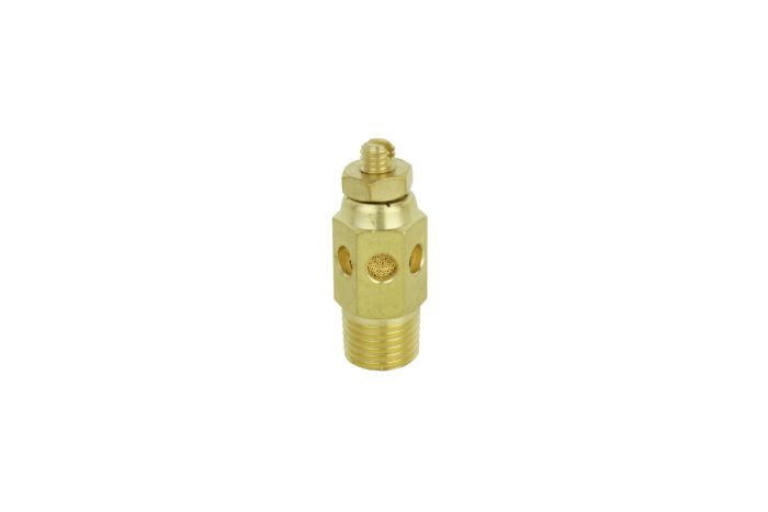 Speed Control Exhaust Muffler, 1/4” MNPT - 40 Micron Sintered Bronze Silencer/Diffuse Air & Noise Reducer