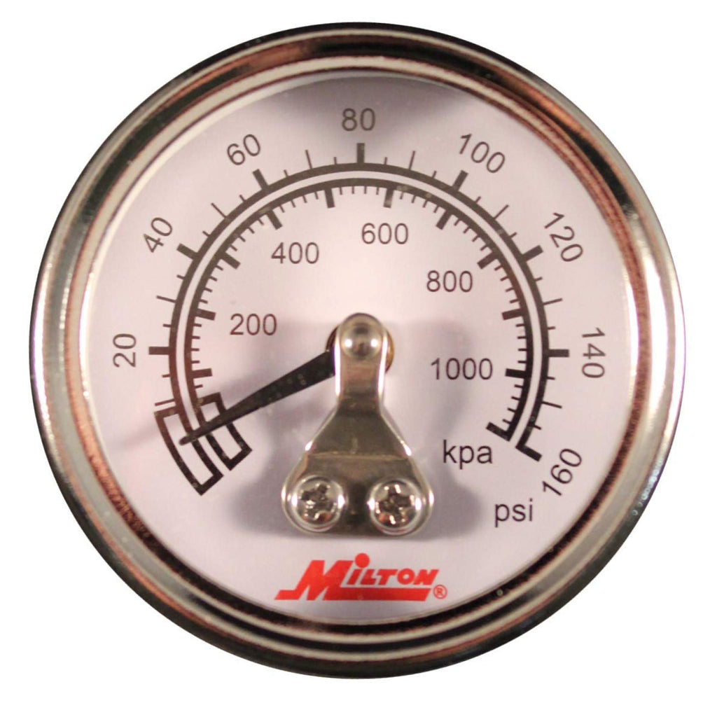 Manometro Pressione Benzina 1/8 NPT 0-11 bar 0-160 PSI raccordo T carburante 8mm