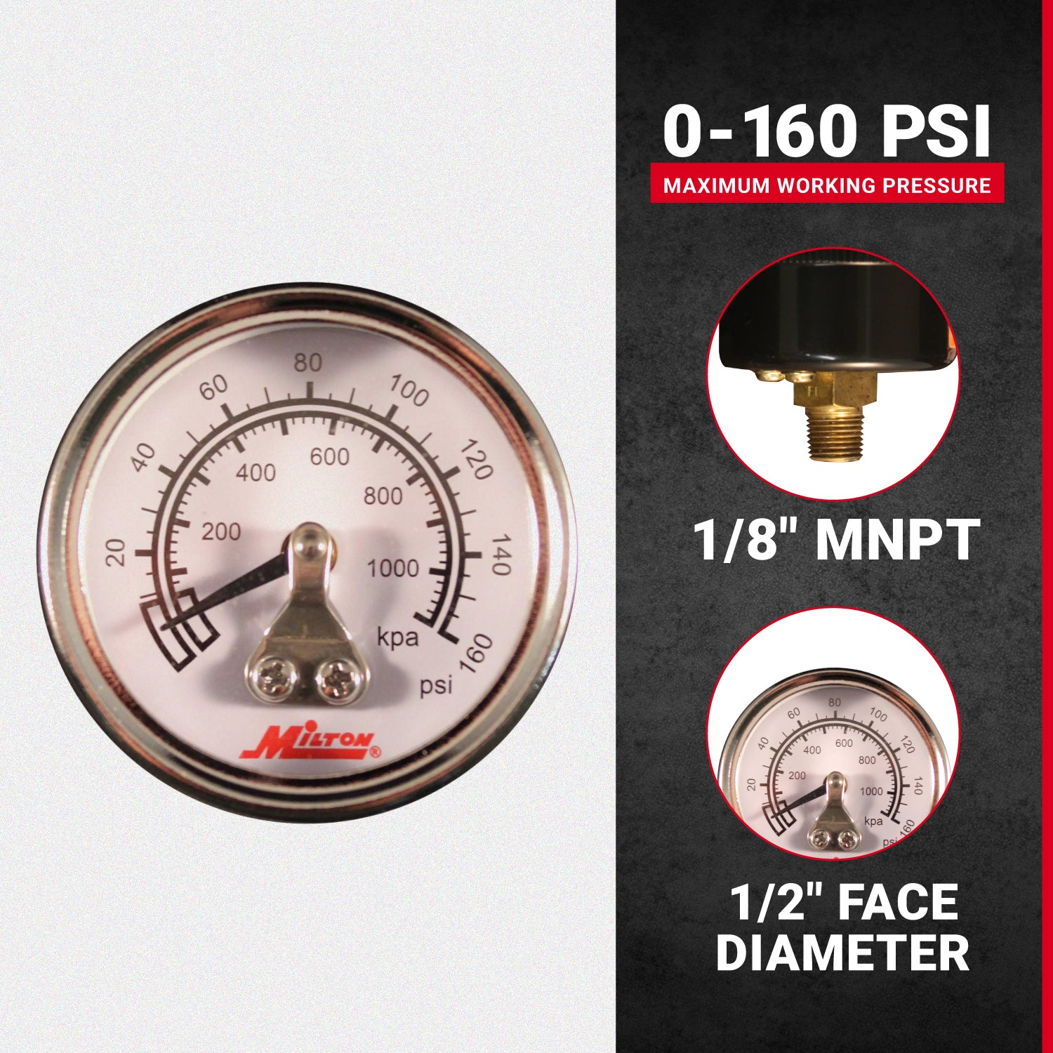 EsportsMJJ 1/4 Zoll Luftkompressor Manometer Npt Gewinde Manometer 0-4 Bar 0 -60 Psi EsportsMJJ 1/4 Zoll Luftkompressor Manometer Npt Gewinde Manometer 0-4 Bar 0 -60 Psi
