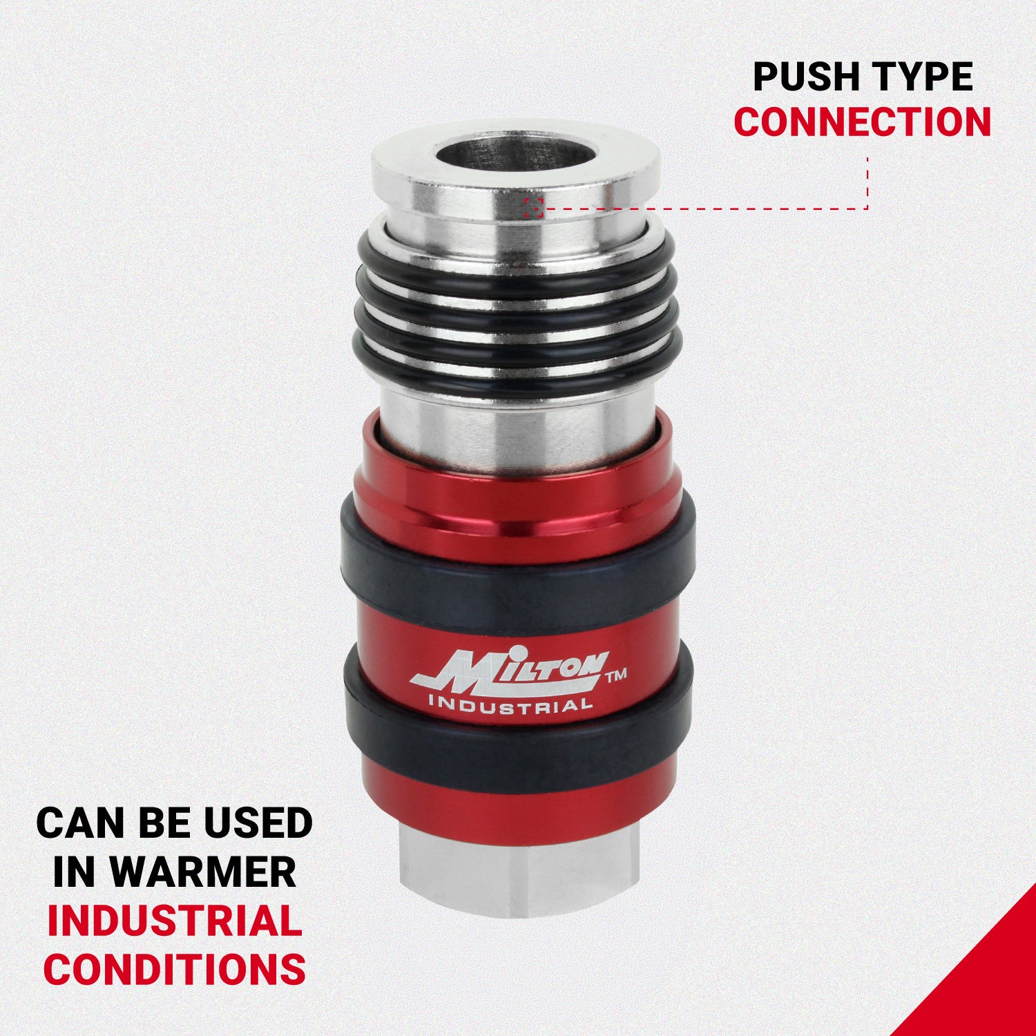 2 In ONE Universal Safety Exhaust Industrial Coupler, 1/4