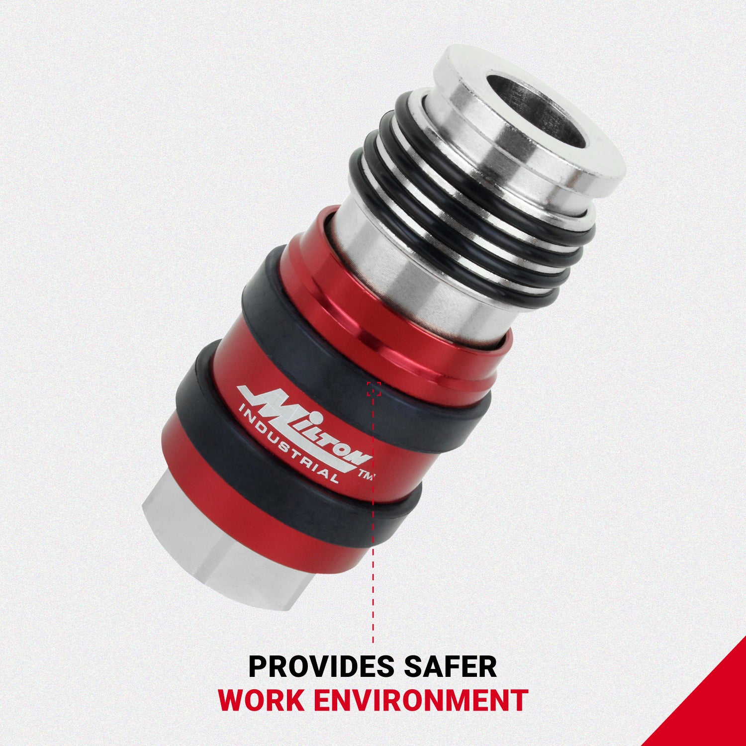 2 In ONE Universal Safety Exhaust Industrial Coupler, 1/4
