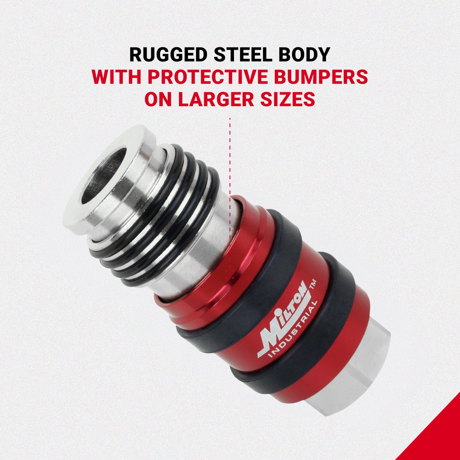 2 In ONE Universal Safety Exhaust Industrial Coupler, 1/4