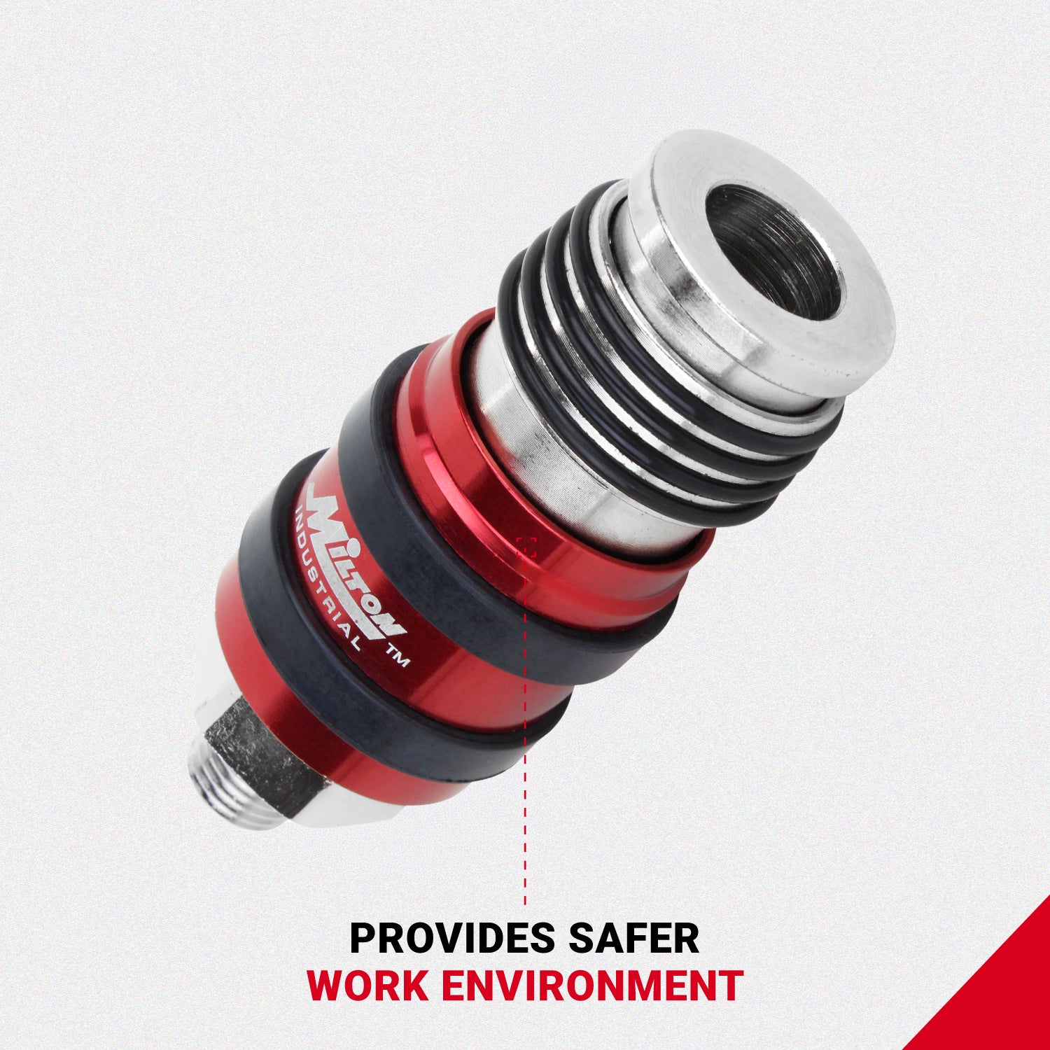 2 In ONE Universal Safety Exhaust Industrial Coupler, 1/4
