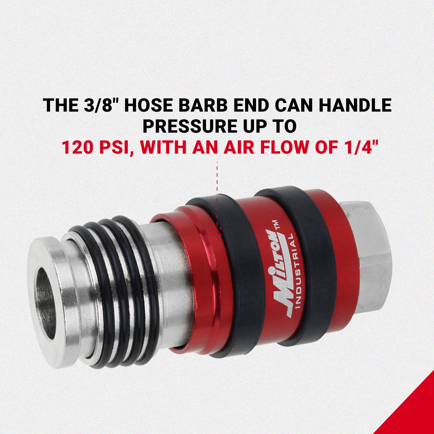 2-In-ONE Universal Safety Exhaust Industrial Coupler, 3/8
