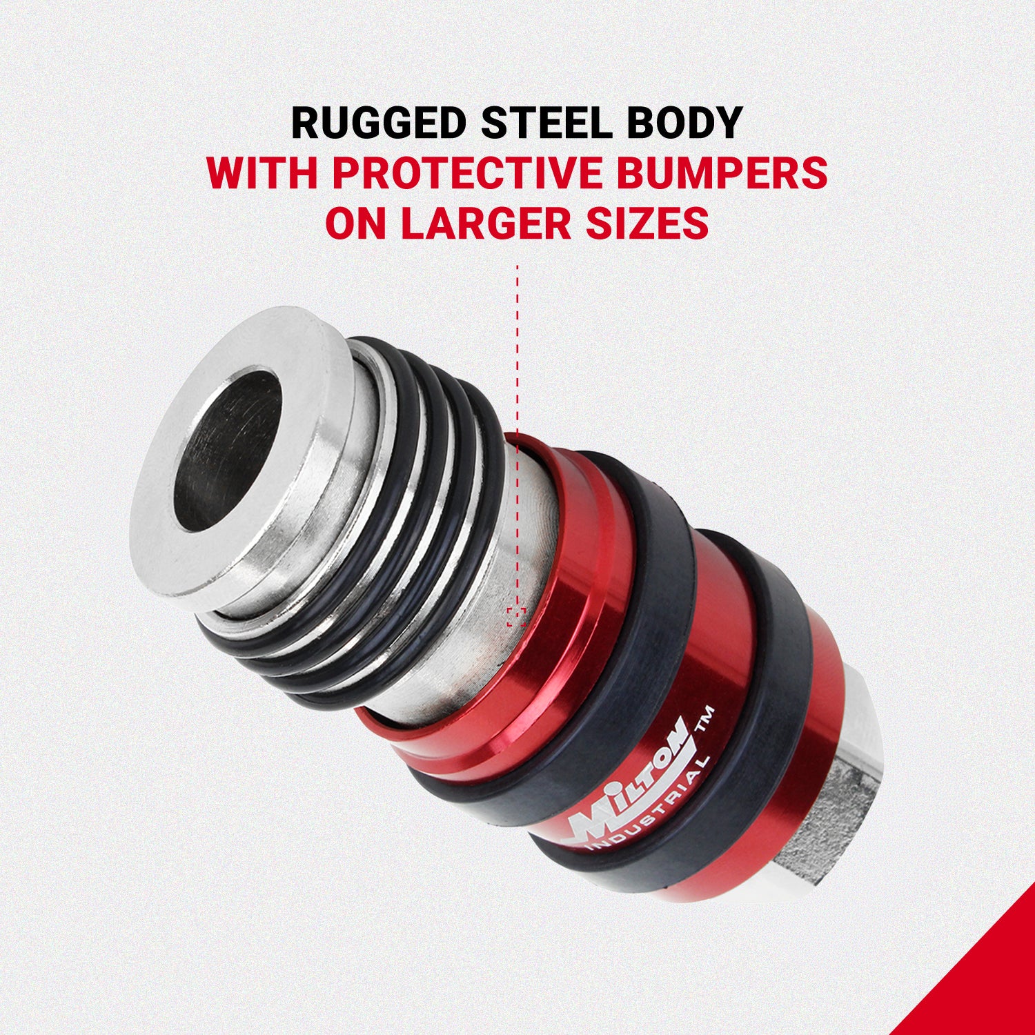 2-In-ONE Universal Safety Exhaust Industrial Coupler, 3/8