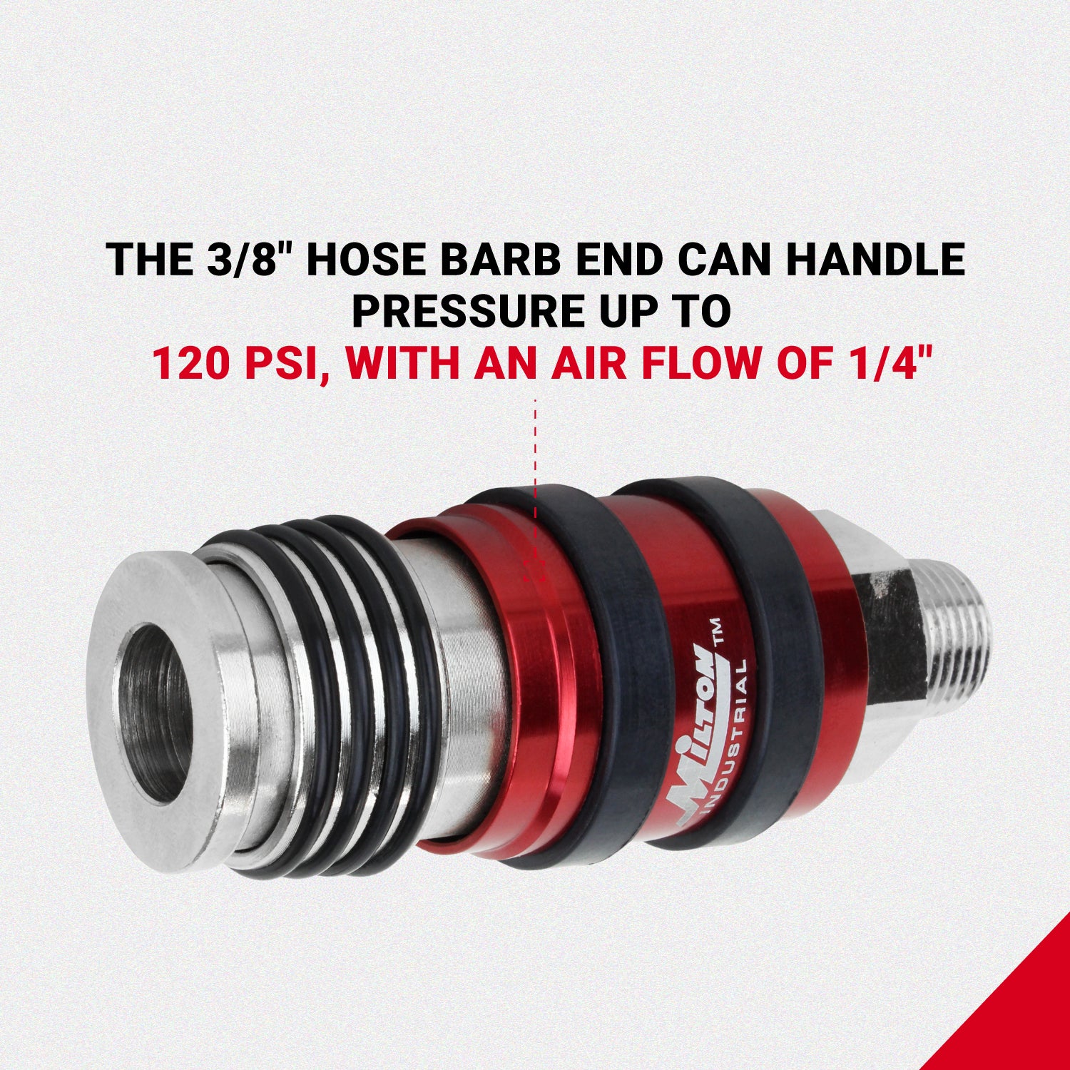 2-In-ONE Universal Safety Exhaust Industrial Coupler, 3/8