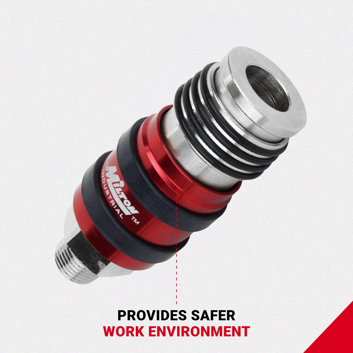 2-In-ONE Universal Safety Exhaust Industrial Coupler, 3/8