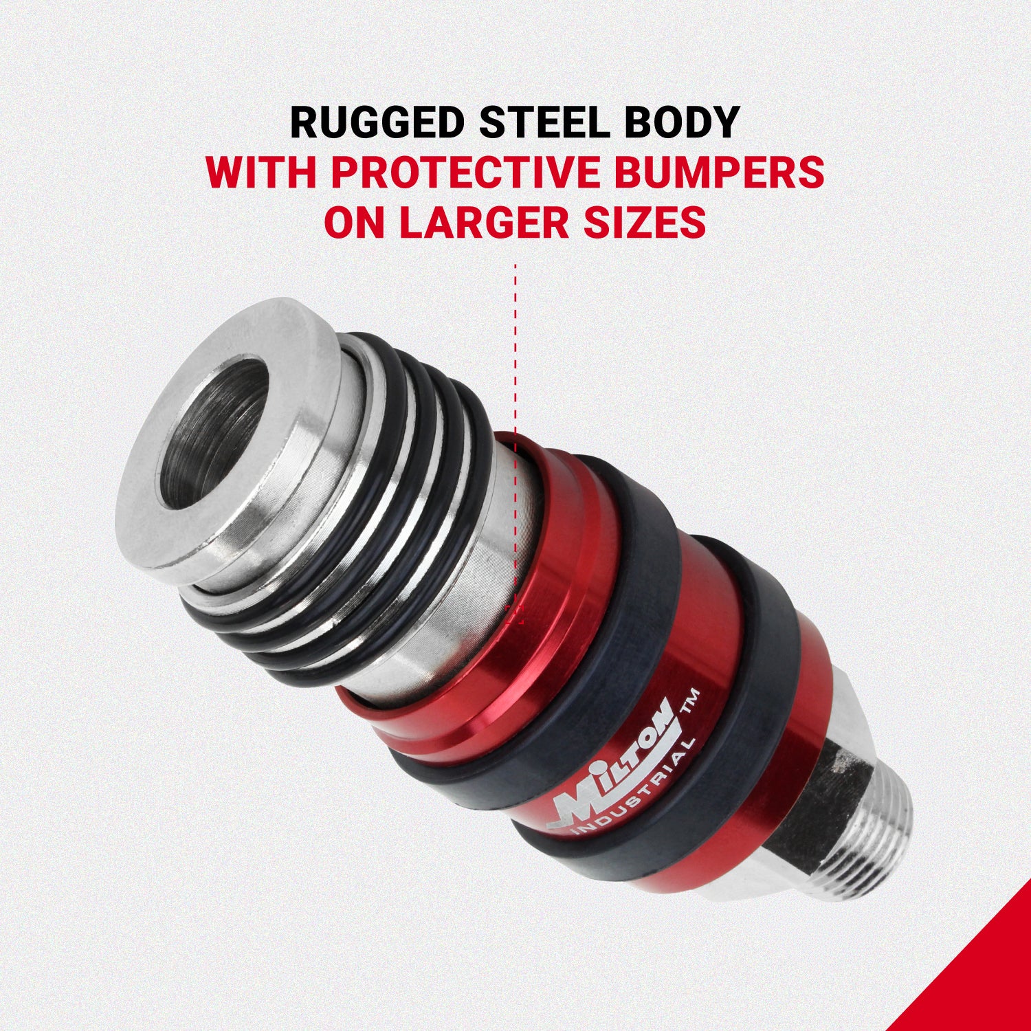 2-In-ONE Universal Safety Exhaust Industrial Coupler, 3/8