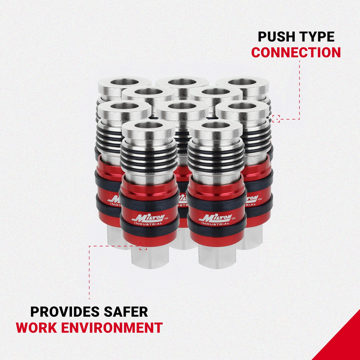 G-Style Universal Safety Exhaust Industrial Coupler, 1/2