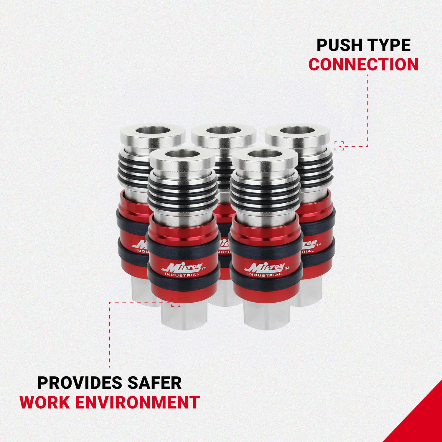 G-Style Universal Safety Exhaust Industrial Coupler, 1/2