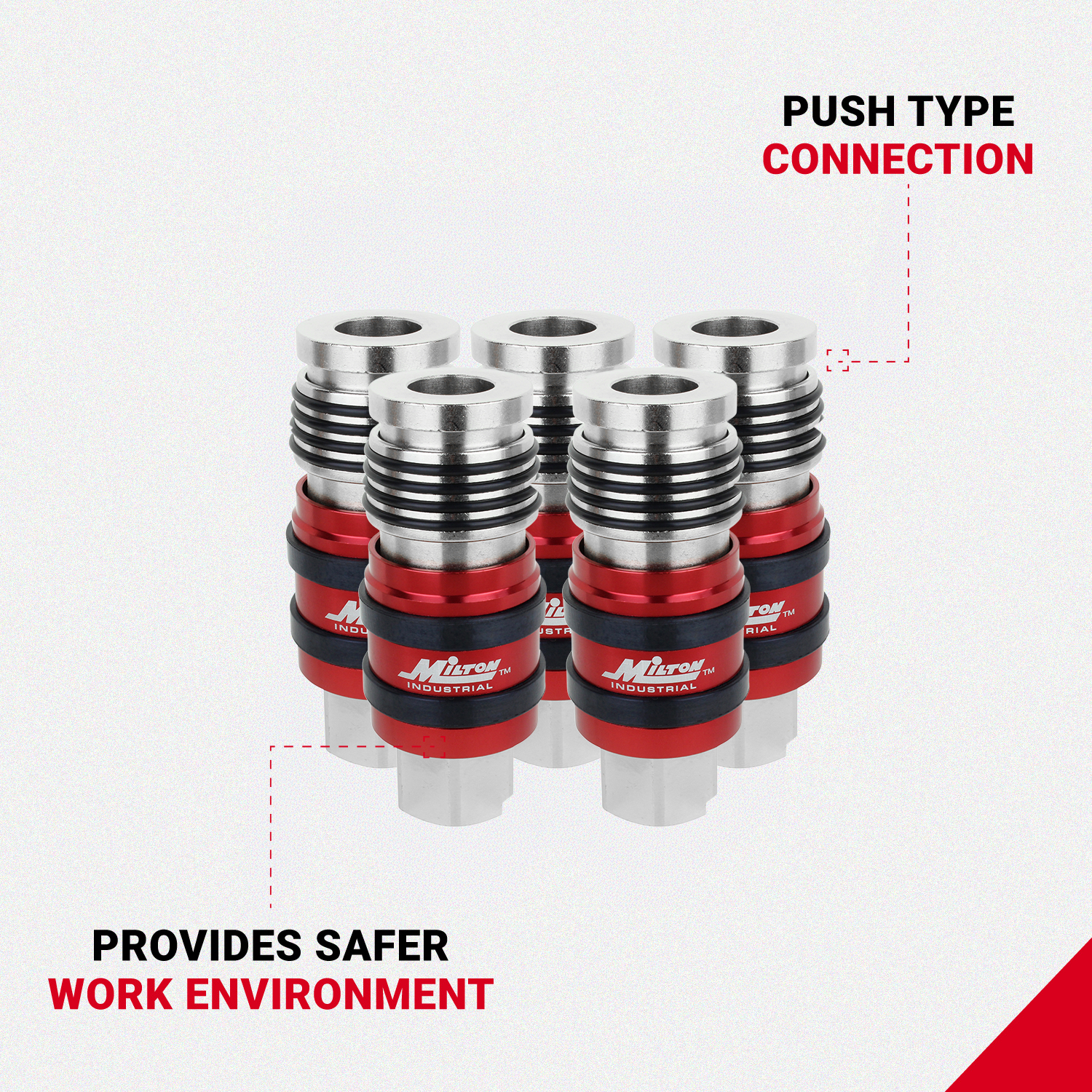 G-Style Universal Safety Exhaust Industrial Coupler, 1/2