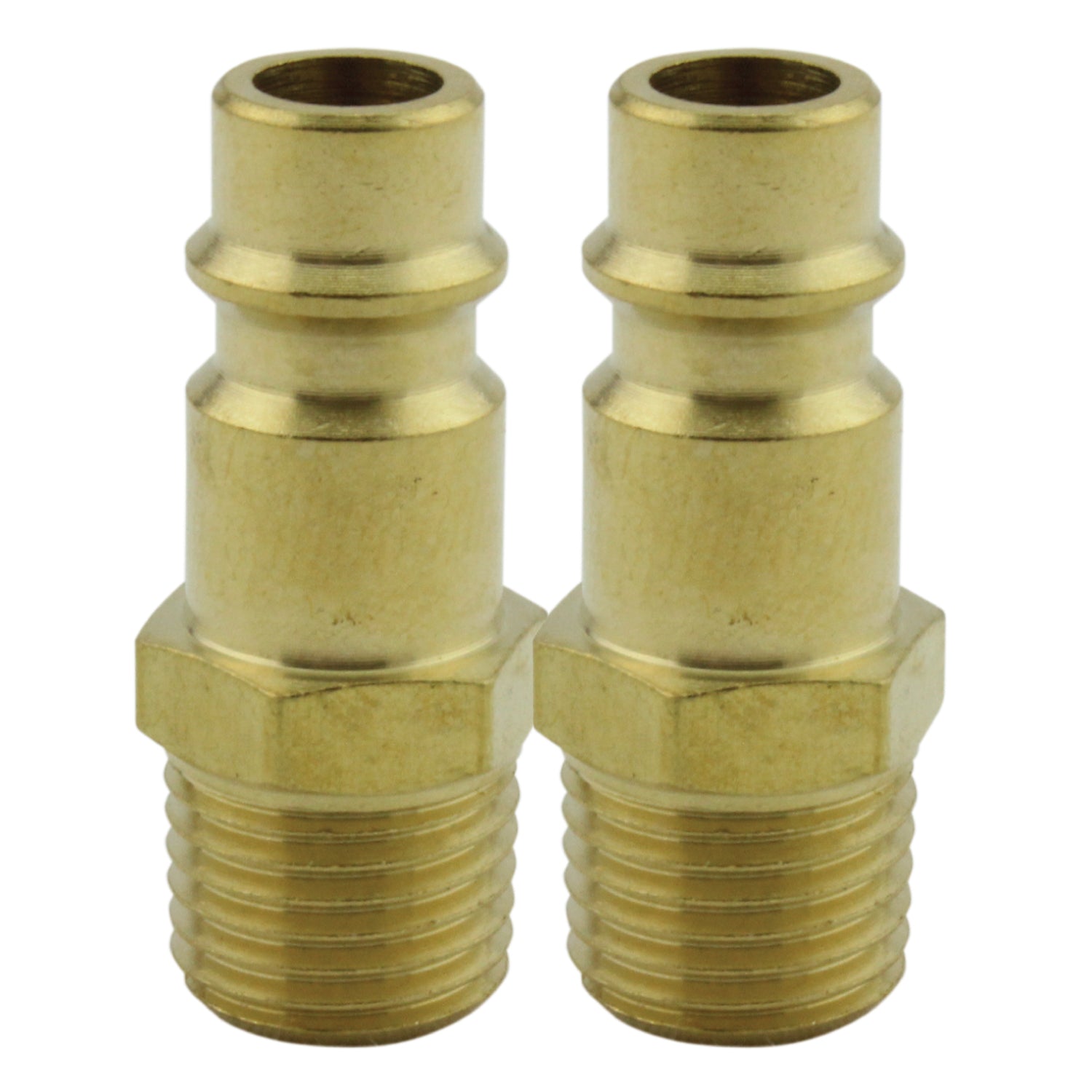 HIGHFLOWPRO® V-Style/Euro Interchange Brass Air Plug Fitting (High Volume Low Pressure Application)