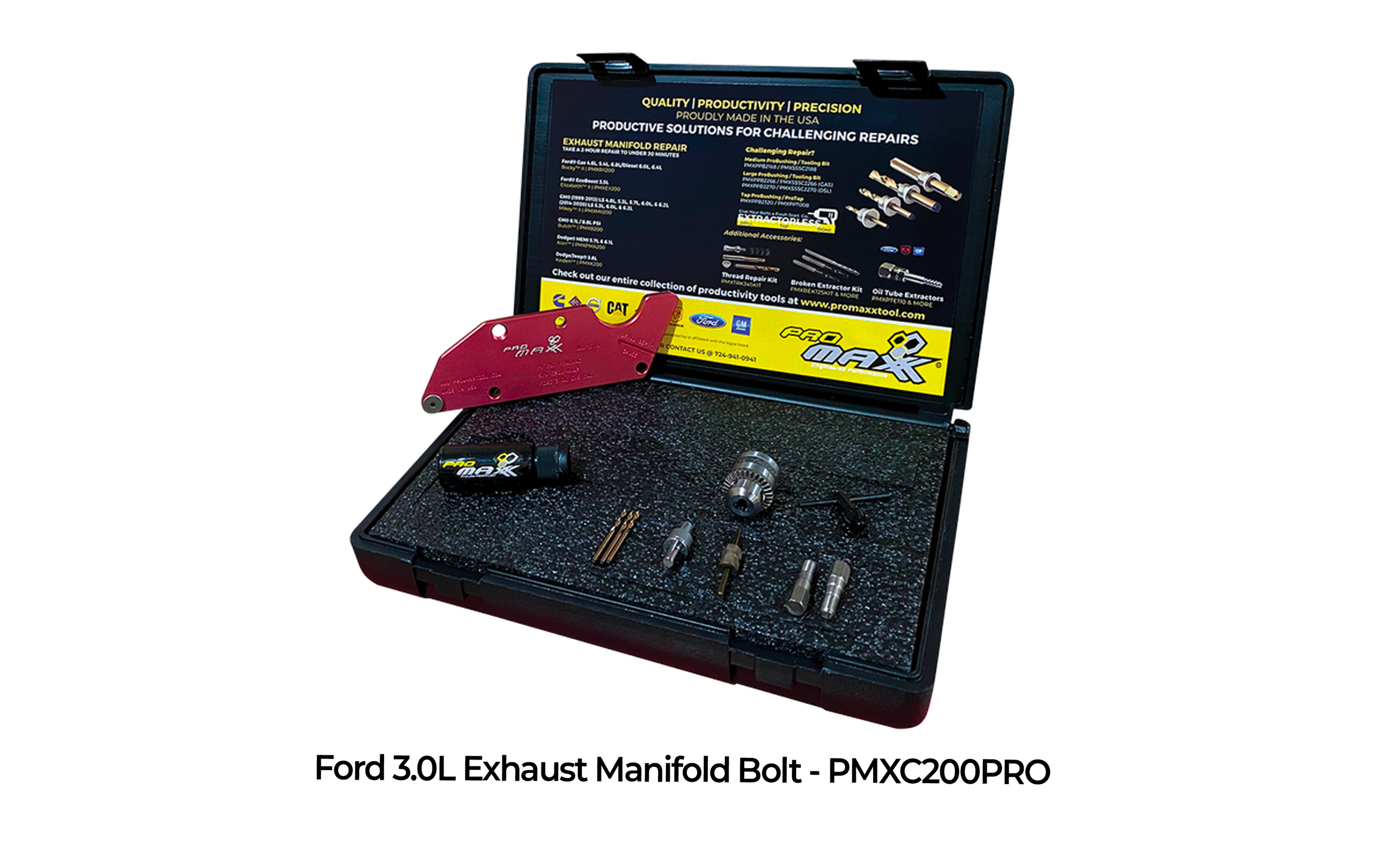 Ford 3.0L Vulcan V6 Exhaust Manifold Remove Broken Bolt Kit - Marcia