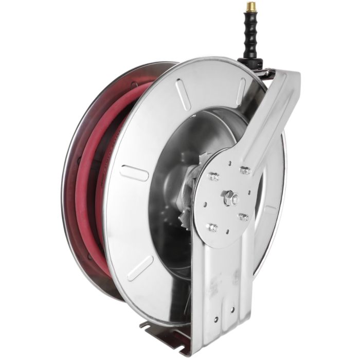Industrial Stainless Steel Hose Reel Retractable, 1/4