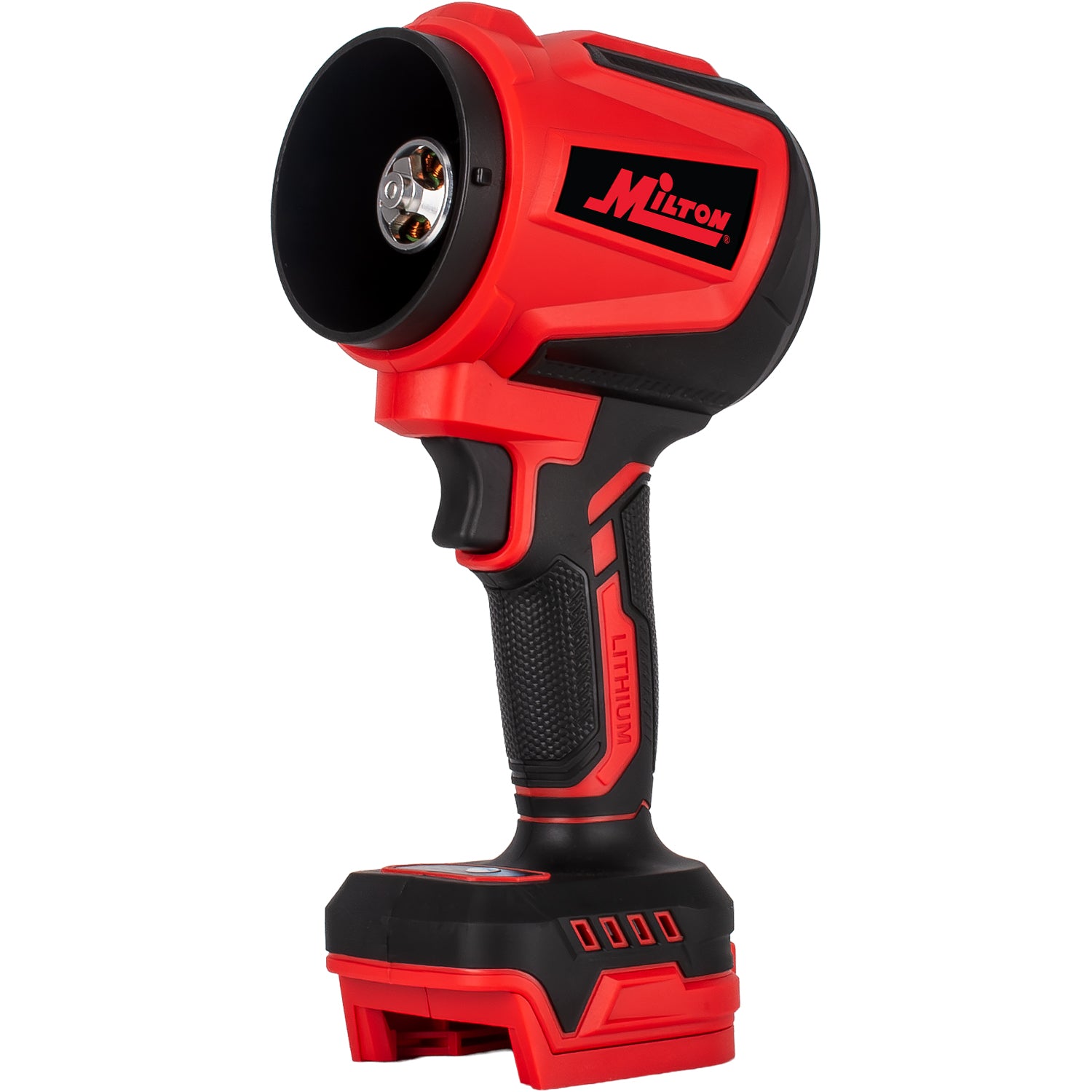 MILTON INDUSTRIES (R) High-Powered Cordless Blower & Vacuum – Handheld Jet Blower, 3-Speed Brushless Motor, 2300g Wind Force, Compatible with Milwaukee® 18–21V Battery