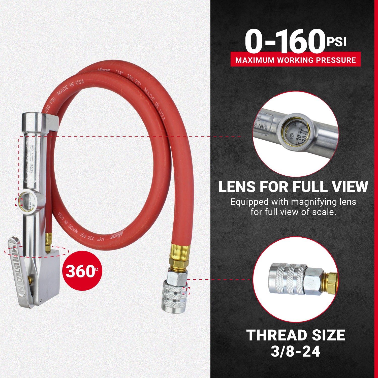 Kwik Grip Safety Inflator Gauge