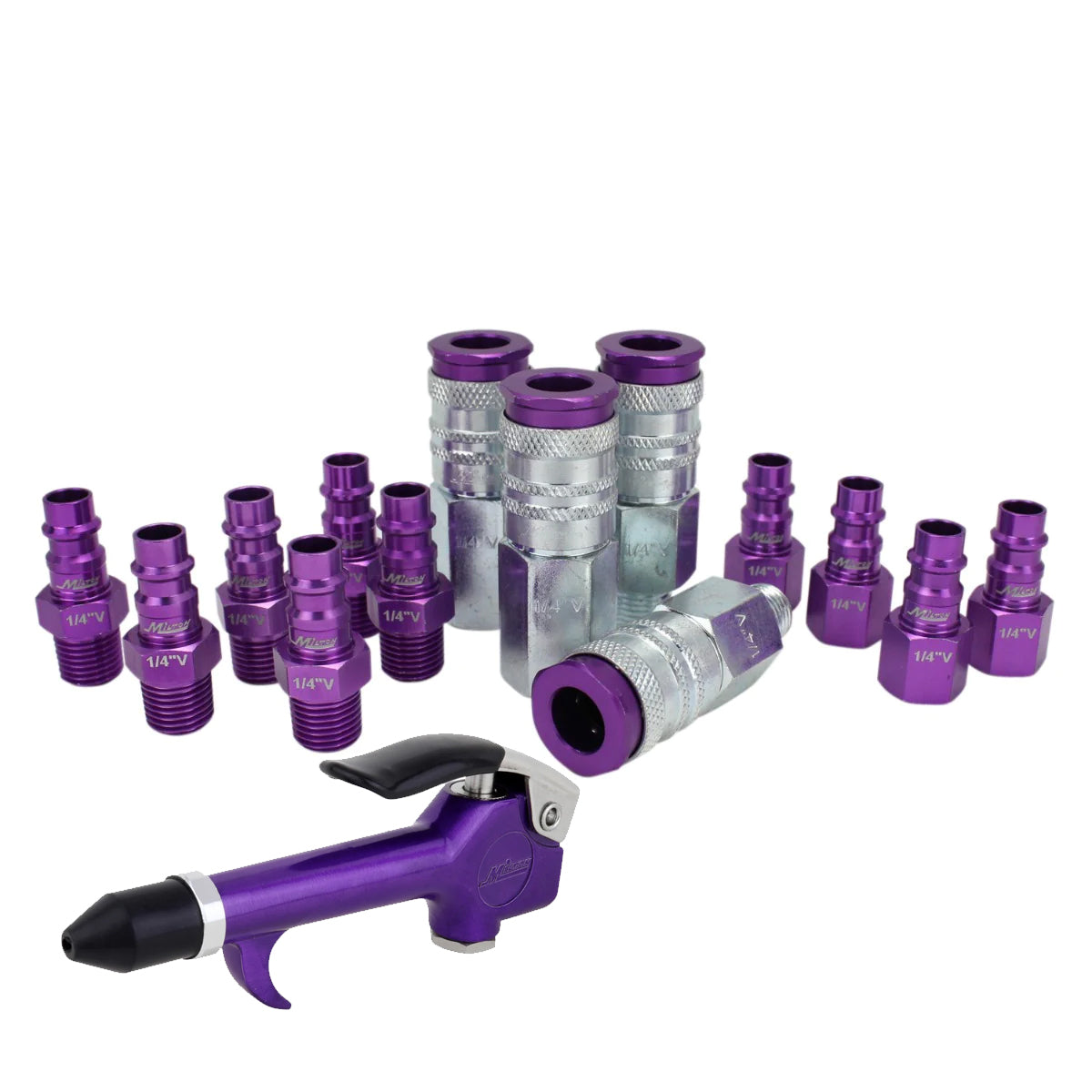 COLORFIT® HIGHFLOWPRO® Starter Kit - (V-STYLE, Purple) - 1/4