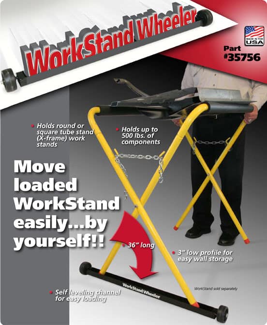 Component Work Stand 35756 Steck Work Stand Wheeler — Milton® Industries Inc.