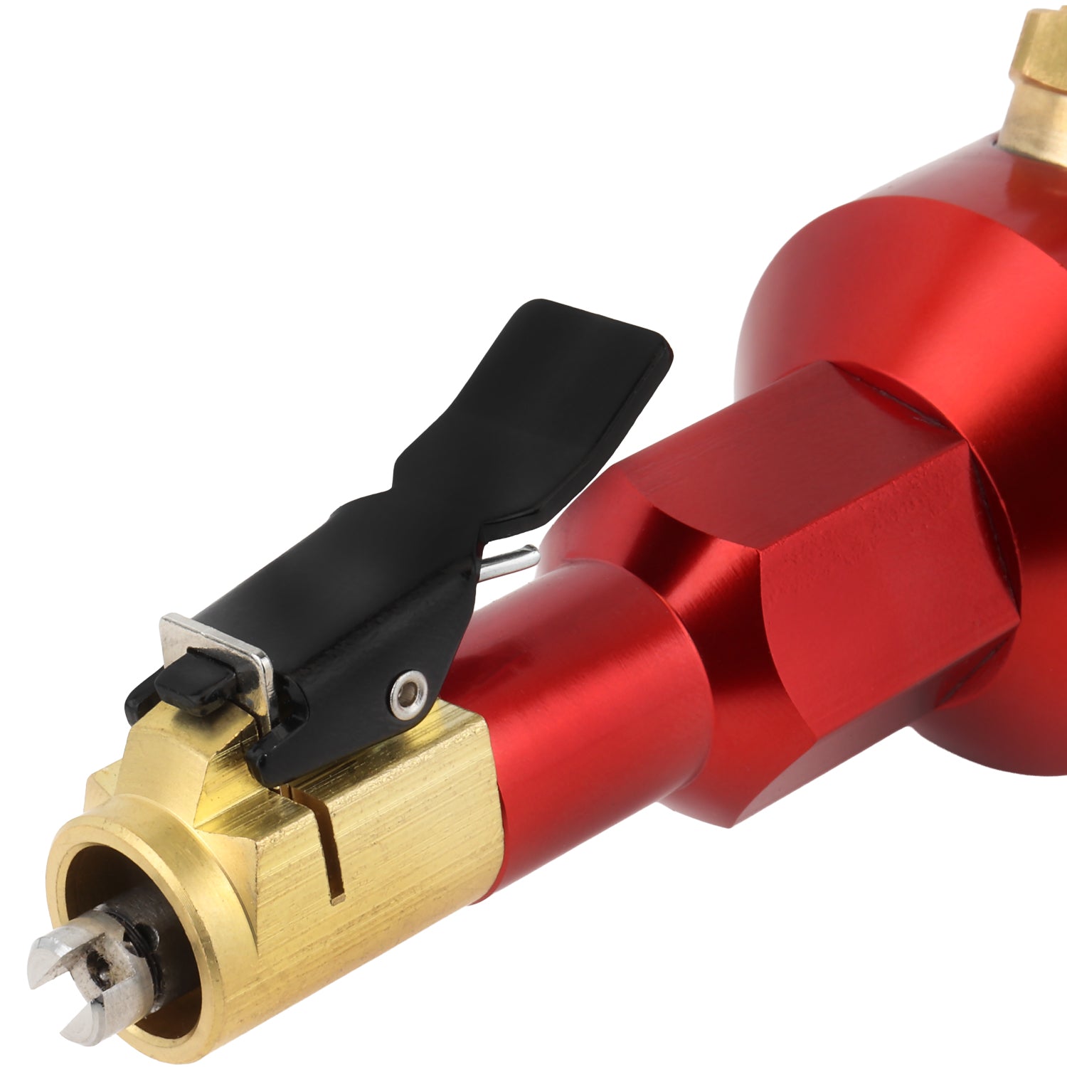 Large Bore Valve Core Removal Tool – Full-Bore Inflator/Deflator with Clip-On Chuck & 360° Swivel Air Inlet