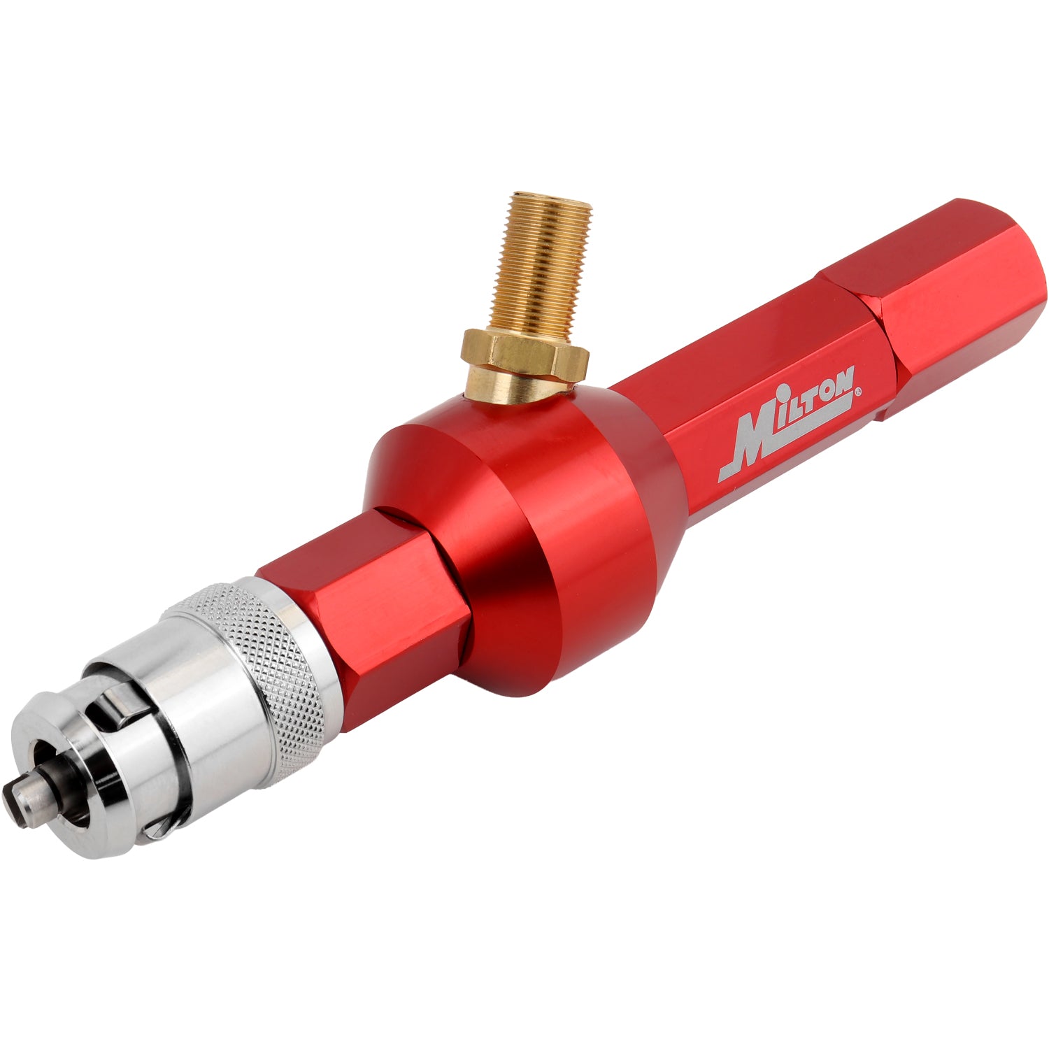 Large Bore Locking Valve Core Removal Tool – Full-Bore Inflator/Deflator with 360° Swivel Air Inlet