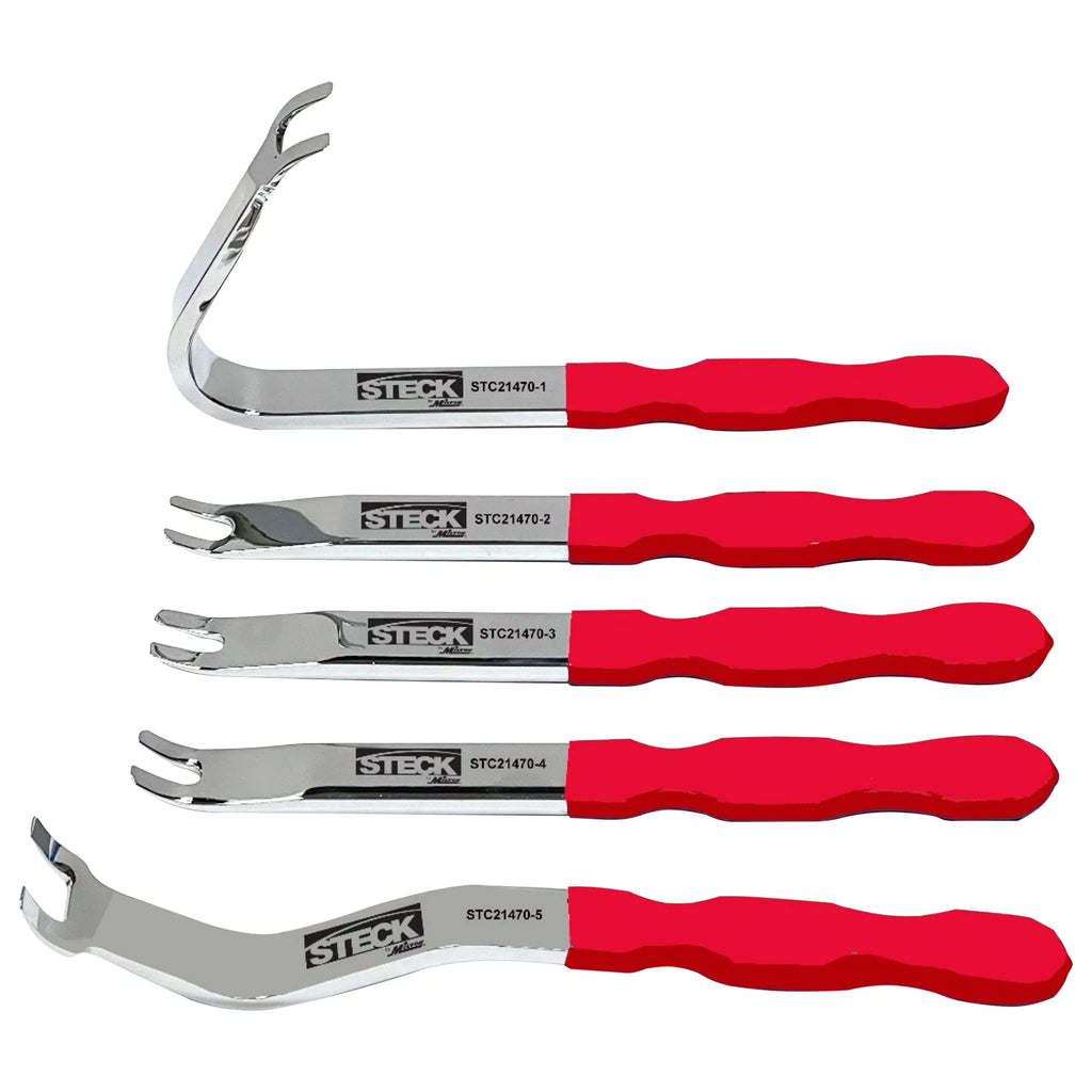 Milton Industries Professional 5-Piece Clip Lift Set - 5mm, 7mm, 13mm