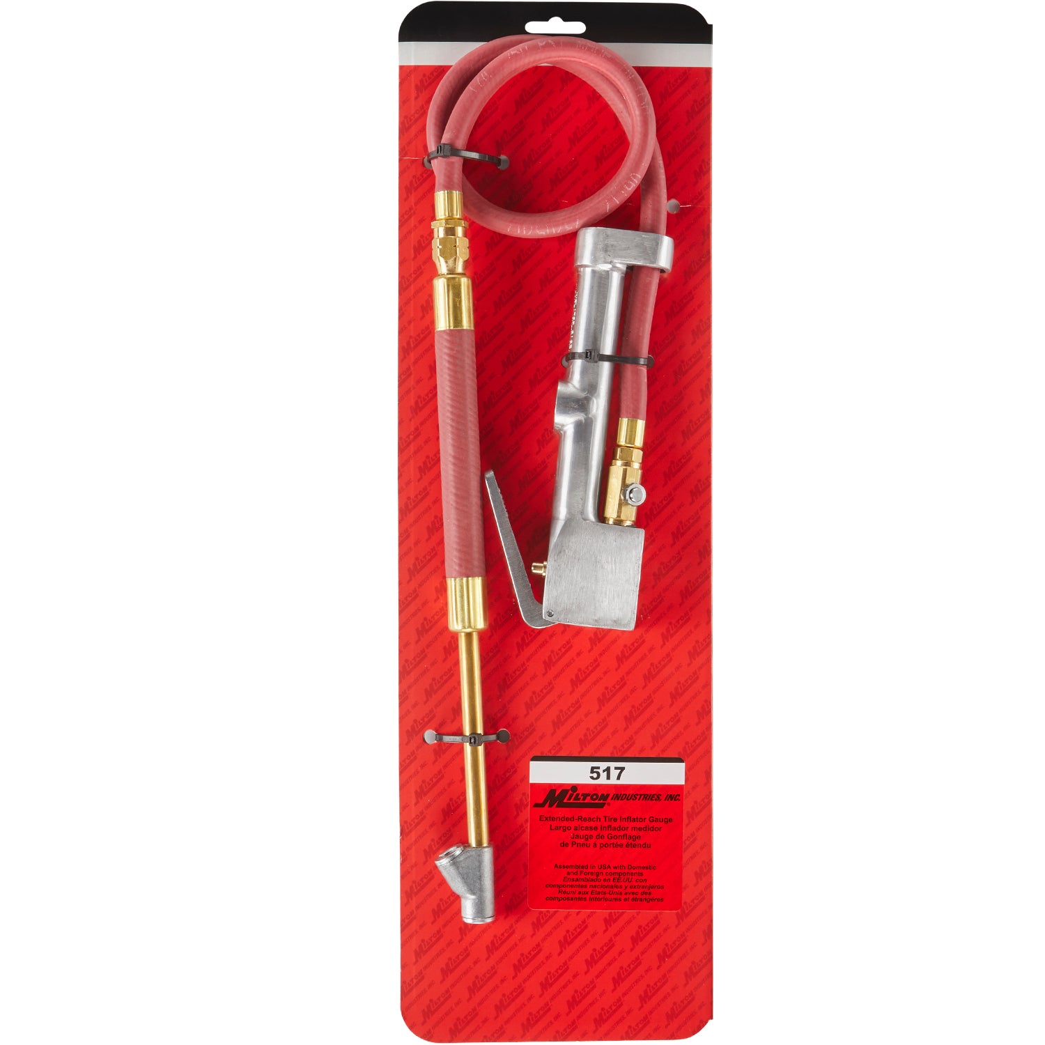 Extended Reach Tire Inflator Gauge