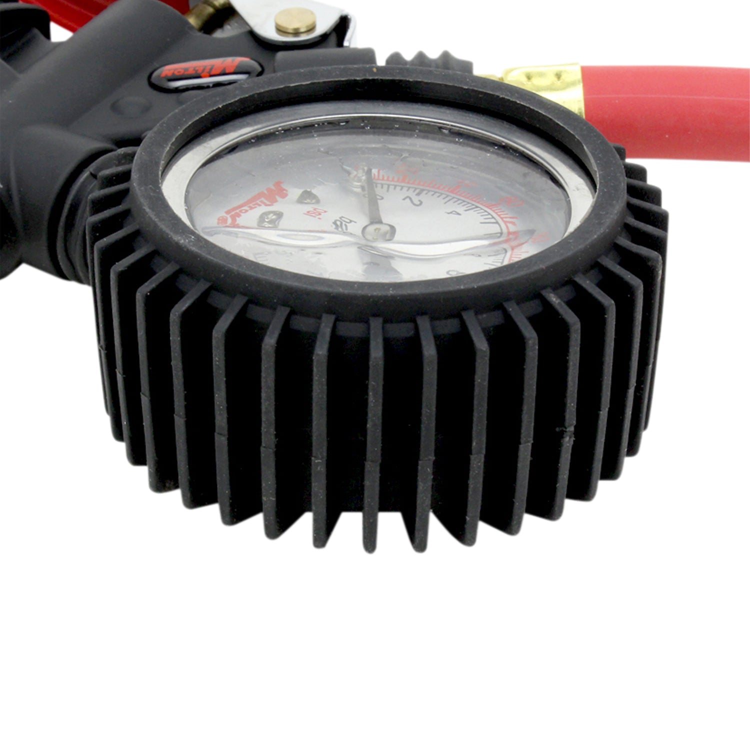 Pro Analog Tire Inflator/Pressure Pistol Grip Gauge, Ball Foot Air Chuck w/Clip, 36