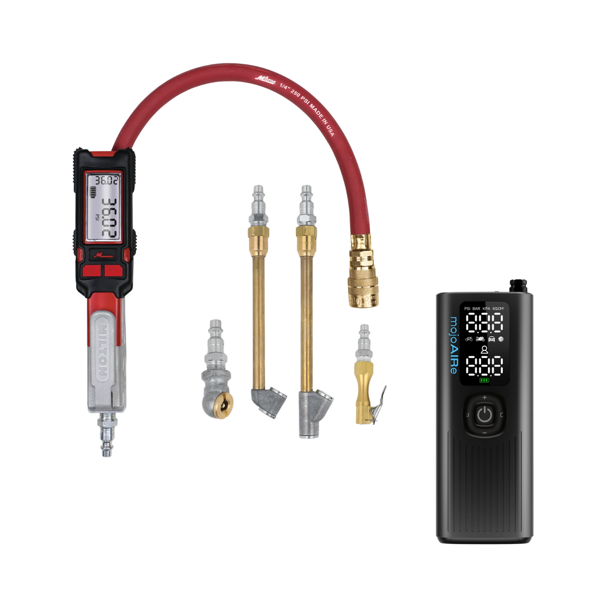 Pro Series Inflator Bundle: Precision Digital Tire Inflator & Pressure