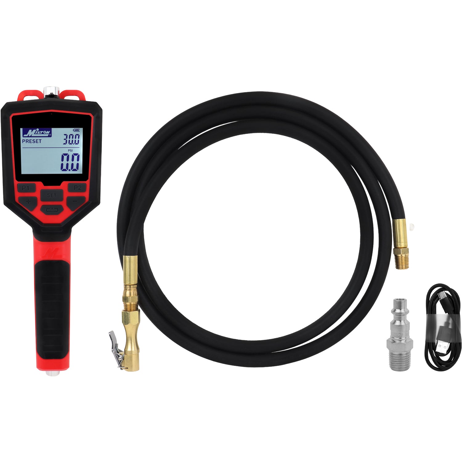 Preset Digital Auto Tire Inflator with Gauge, 174 PSI Automatic Inflate & Deflate