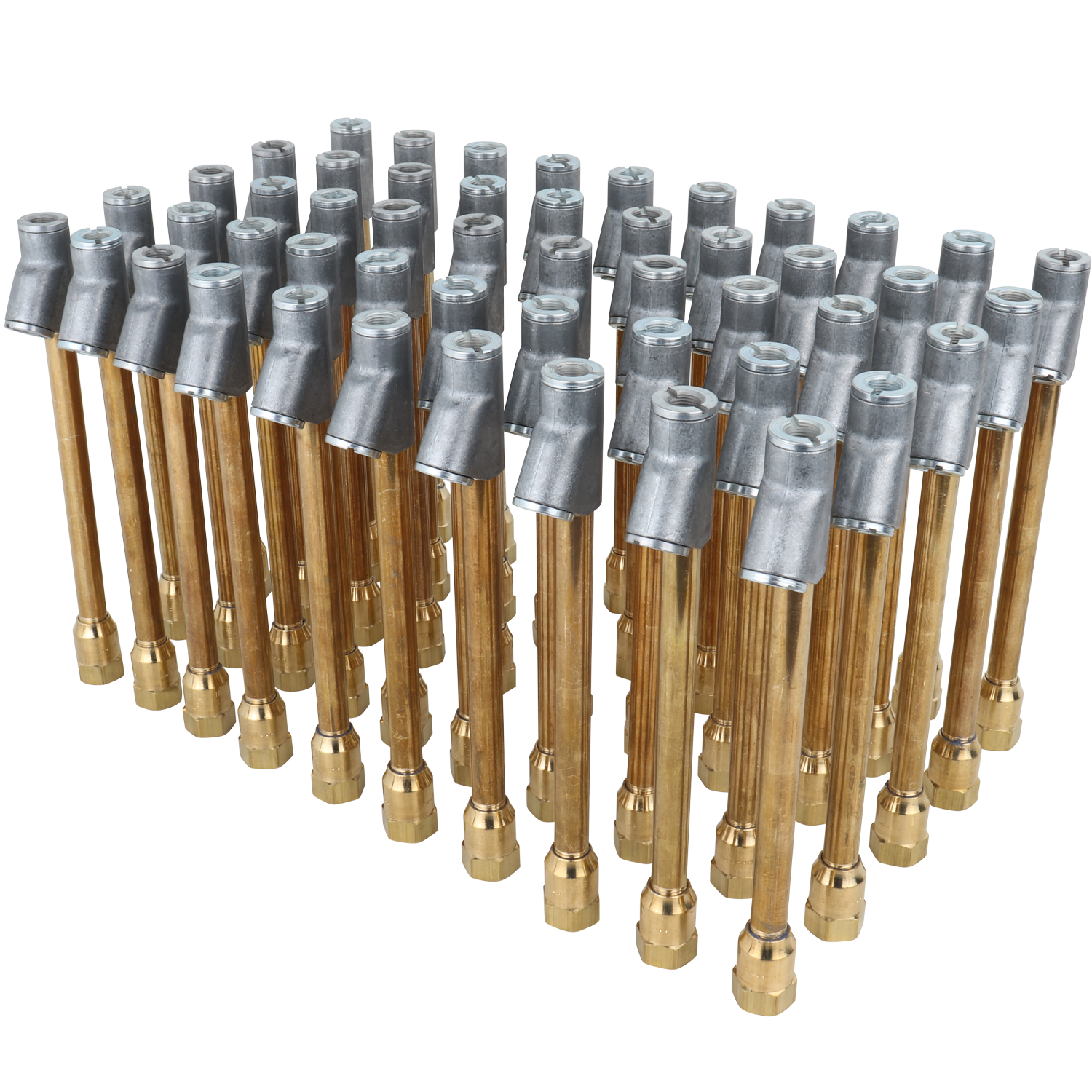 Straight Foot Dual-Head Air Chuck Tire Pressure Gauge, 1/4