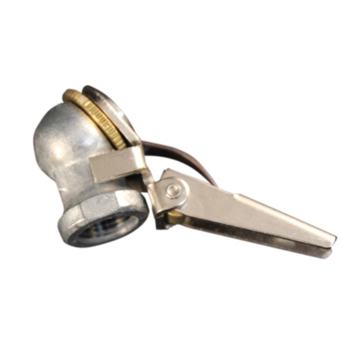 Closed Ball Air Chuck with Safety Clip-on Grip, 1/4