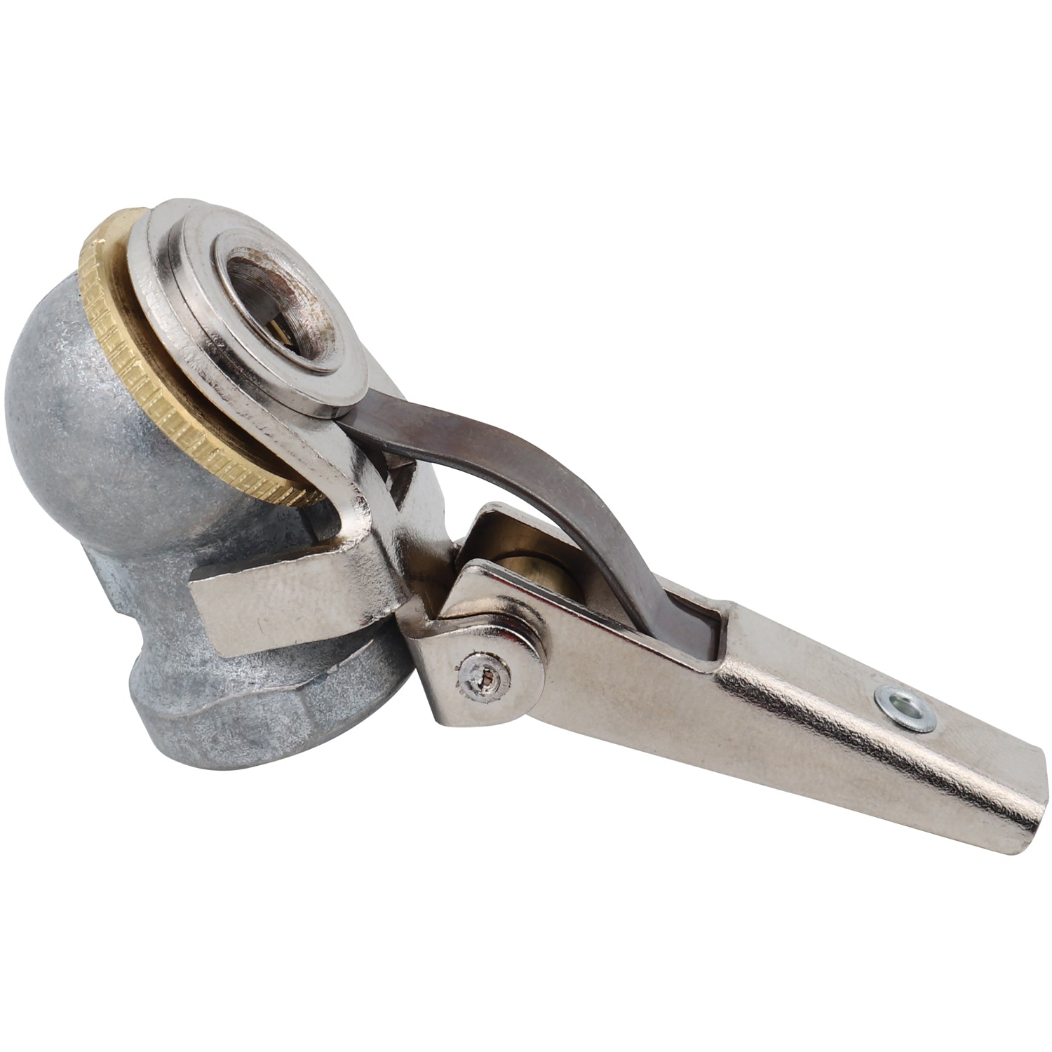 Closed Ball Single-Head Locking Air Chuck w/Grip, 1/4