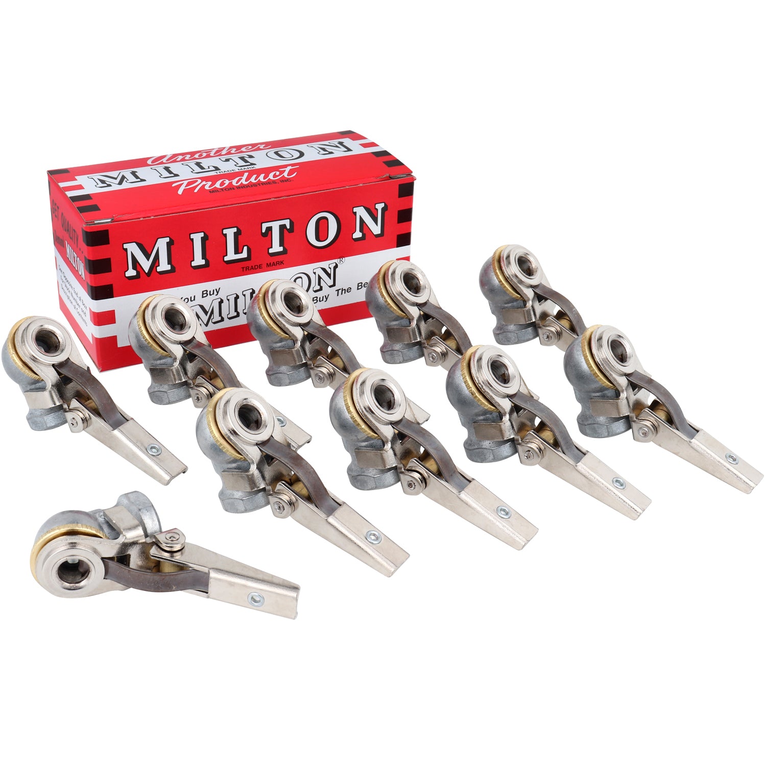 Closed Ball Single-Head Locking Air Chuck w/Grip, 1/4