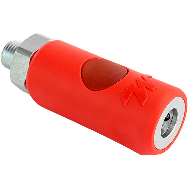 New M-Style Safety Push Button Air Coupler – 1/4