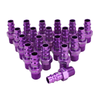 COLORFIT® HIGHFLOWPRO® Plugs (V-Style, Purple) - 1/4" NPT (Box of 20)