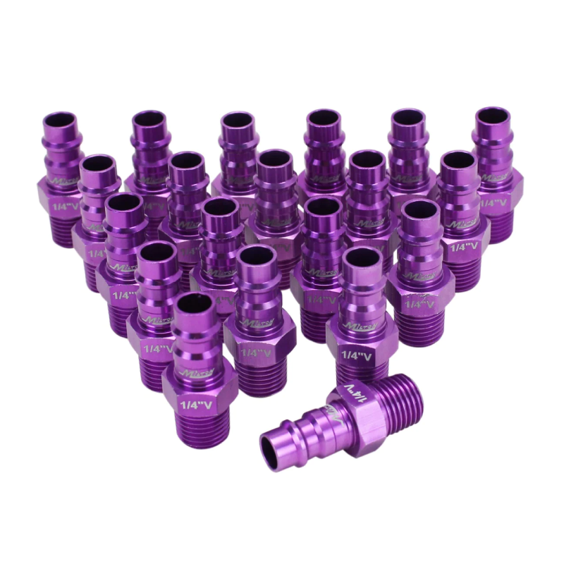 COLORFIT® HIGHFLOWPRO® Plugs (V-Style, Purple) - 1/4