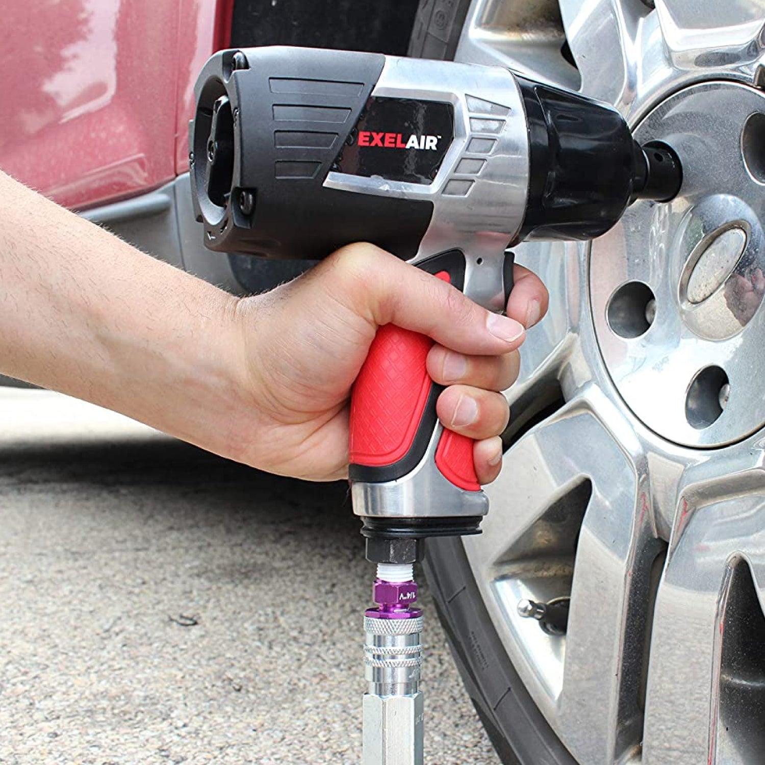 COLORFIT® HIGHFLOWPRO® Couplers (V-Style, Purple) - 1/4