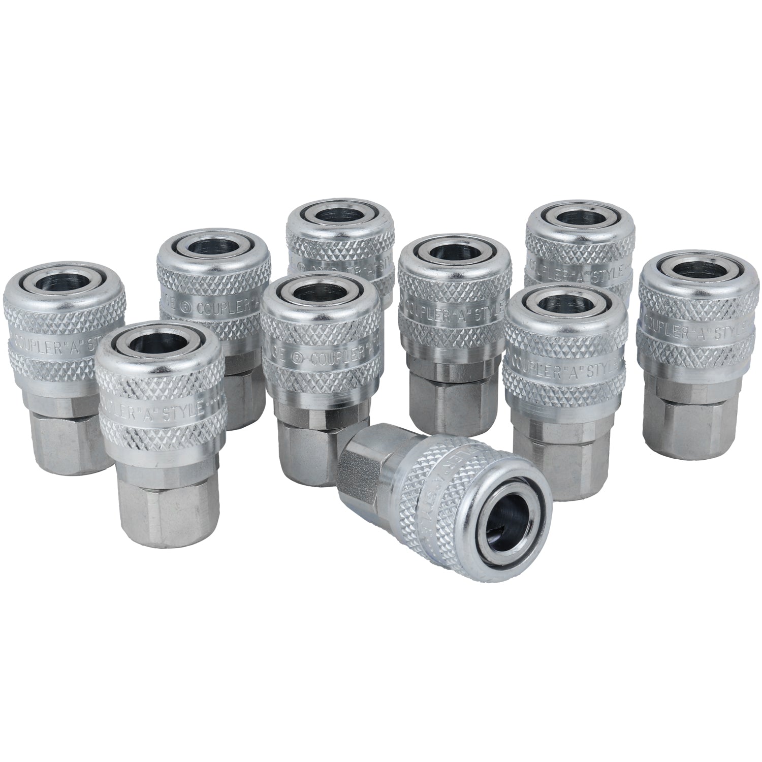 Air Coupler Fitting, A-Style (ARO 210) Air Quick Connect Couplers, 1/4