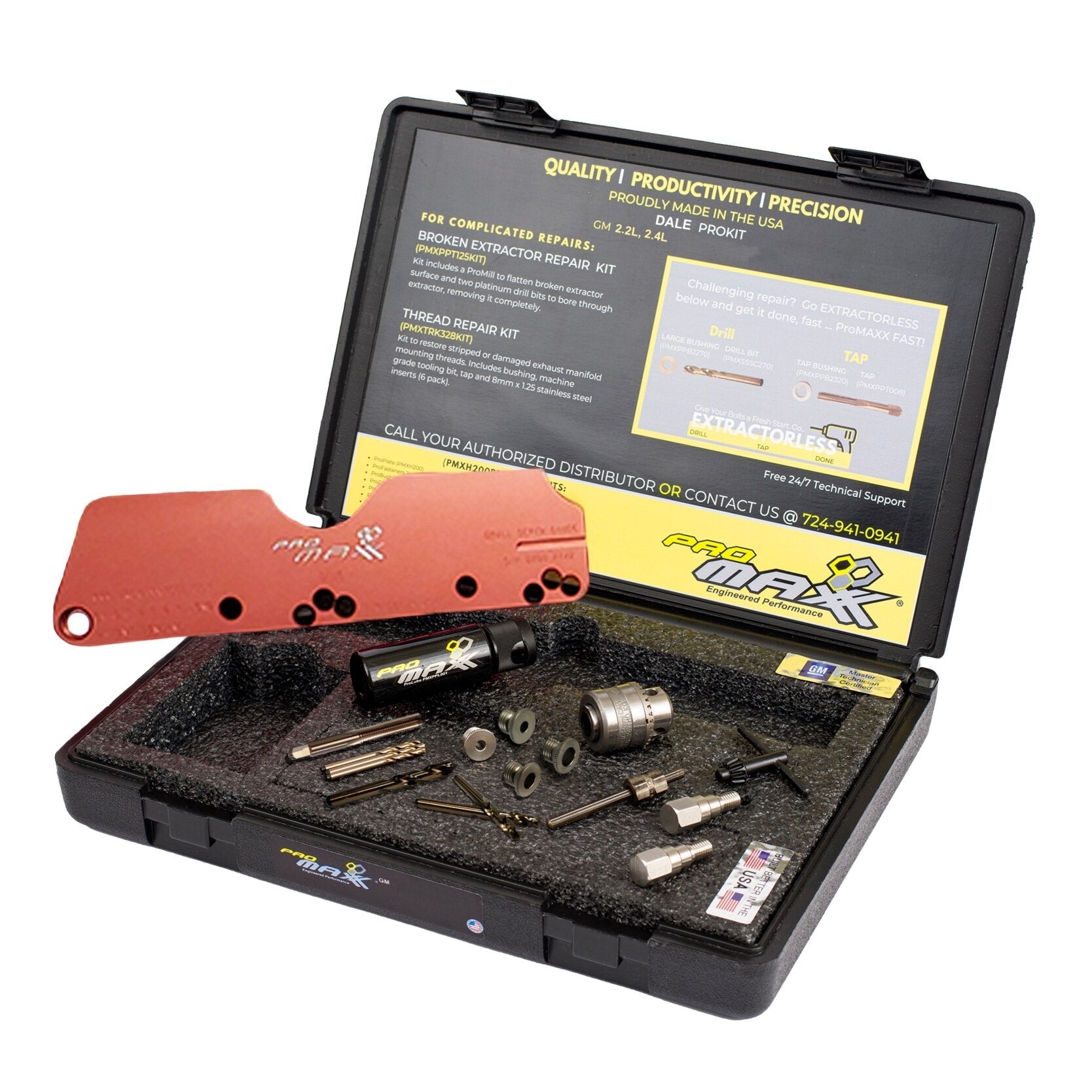GM 2.2L, 2.4L Broken Exhaust Manifold Bolt Repair Kit - Dale