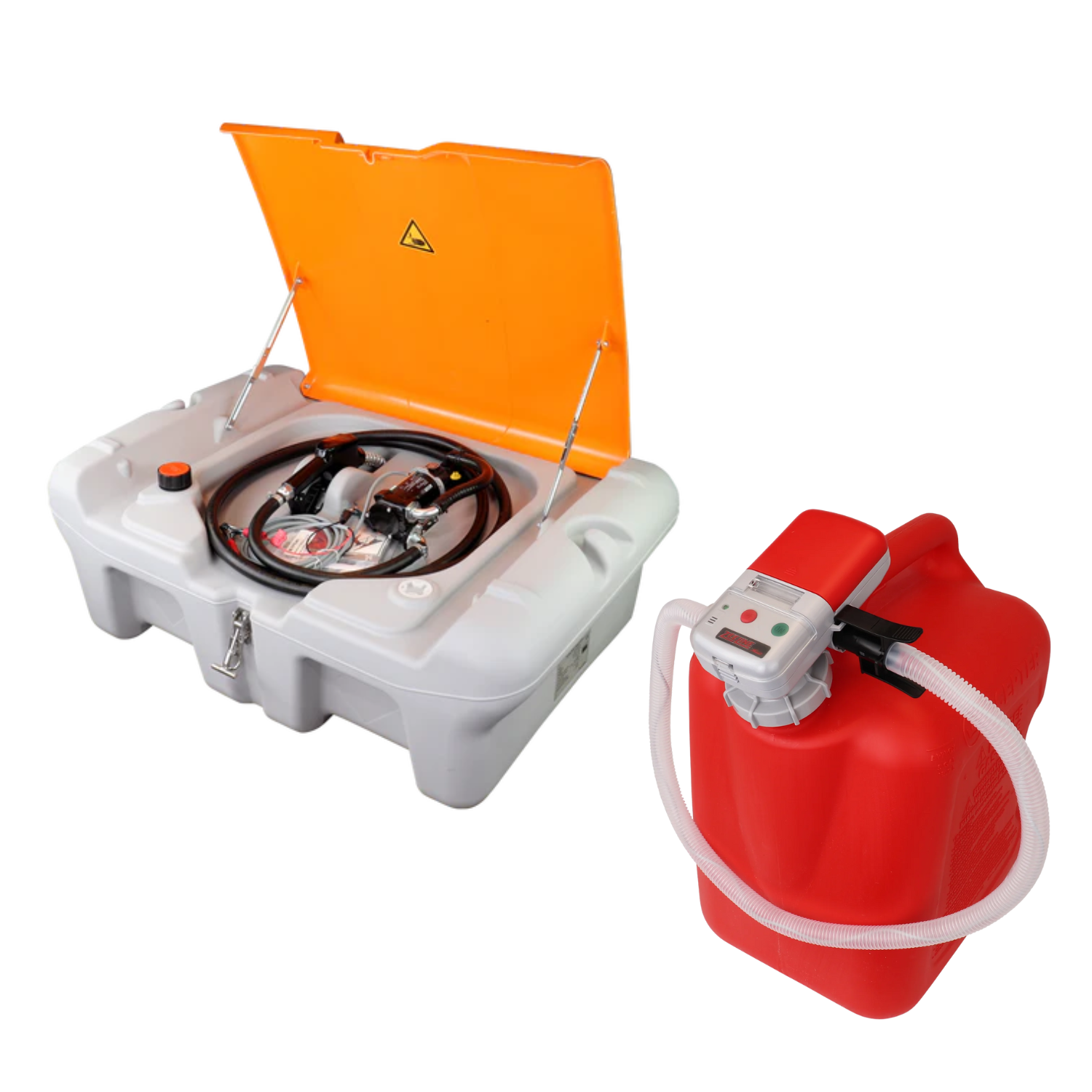 55-Gallon Diesel Tank & Fuel Can Transfer Pump Combo
