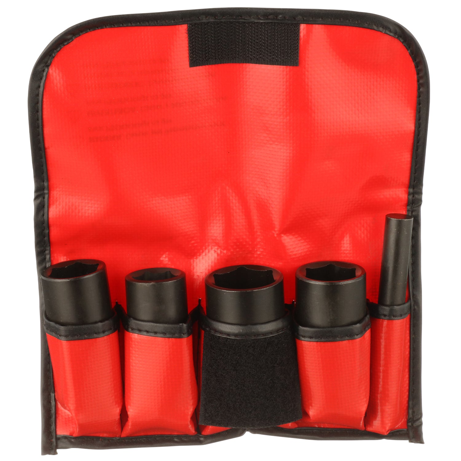 LT1230 – 5 Pc. 1/2″ Drive Dual Sided Socket Lug Nut Removal Kit w/ Pouch