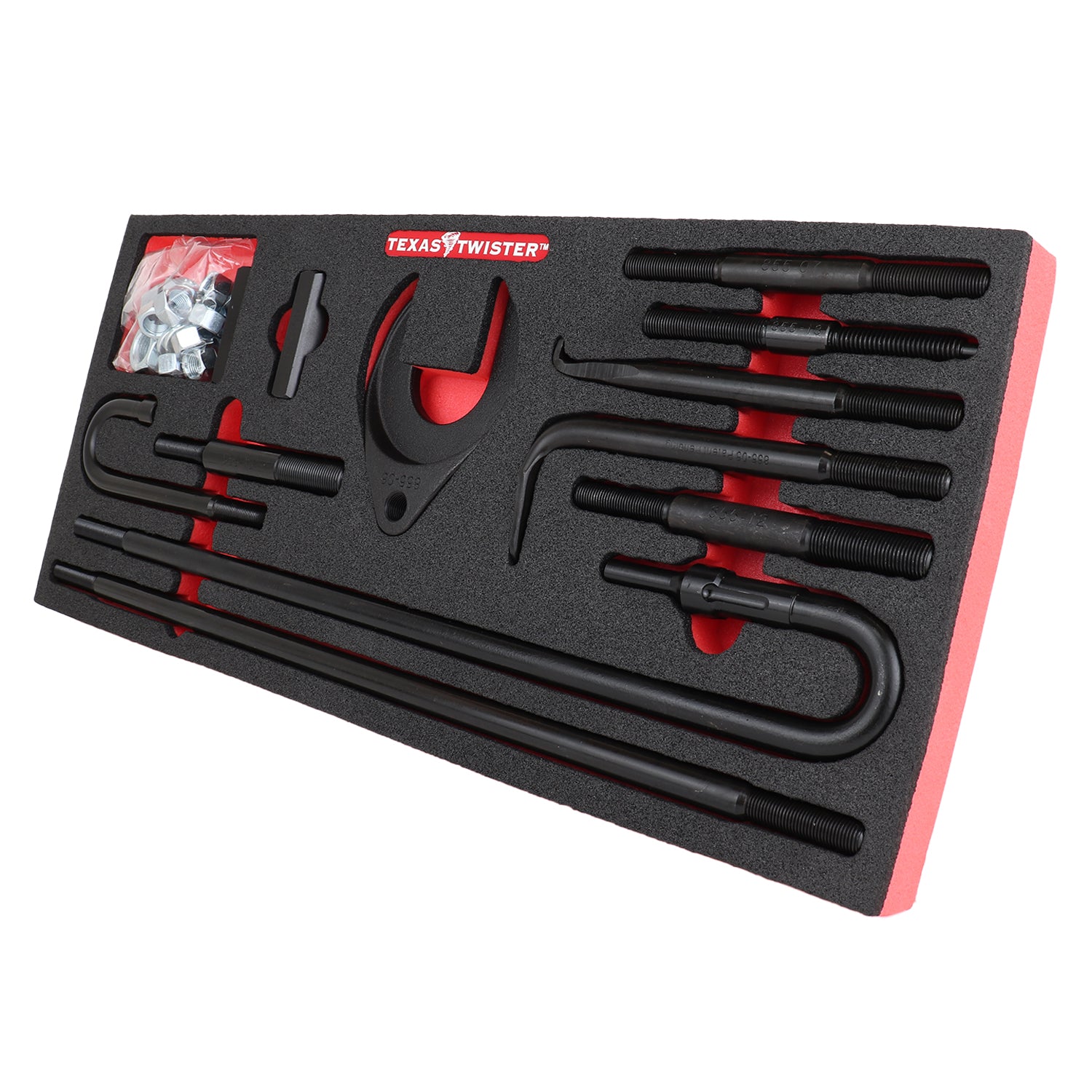 Air Hammer Pulling Kit W/Foam Tray - 34 Pieces - texas Twister - LT855AF