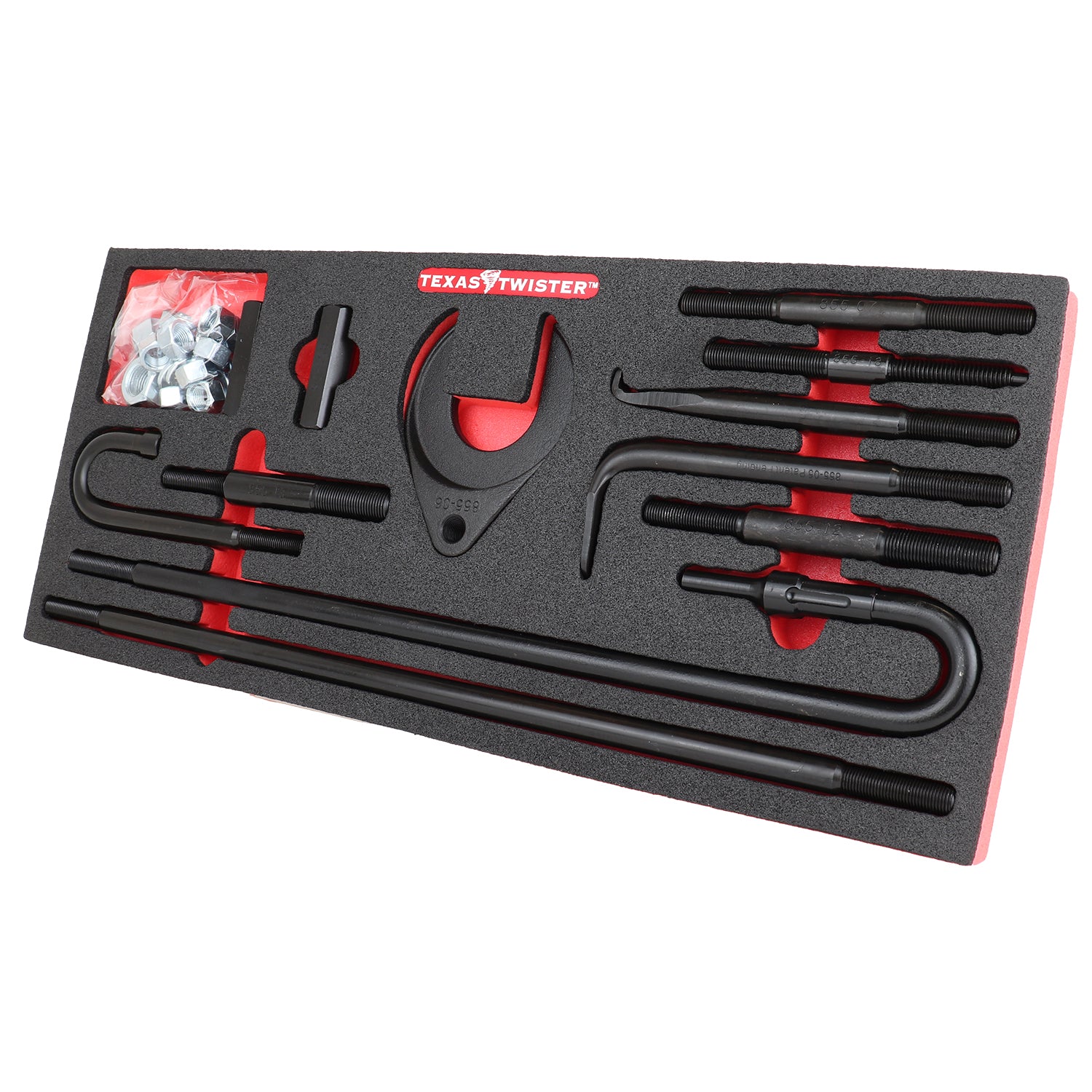 Air Hammer Pulling Kit W/Foam Tray - 34 Pieces - texas Twister - LT855AF