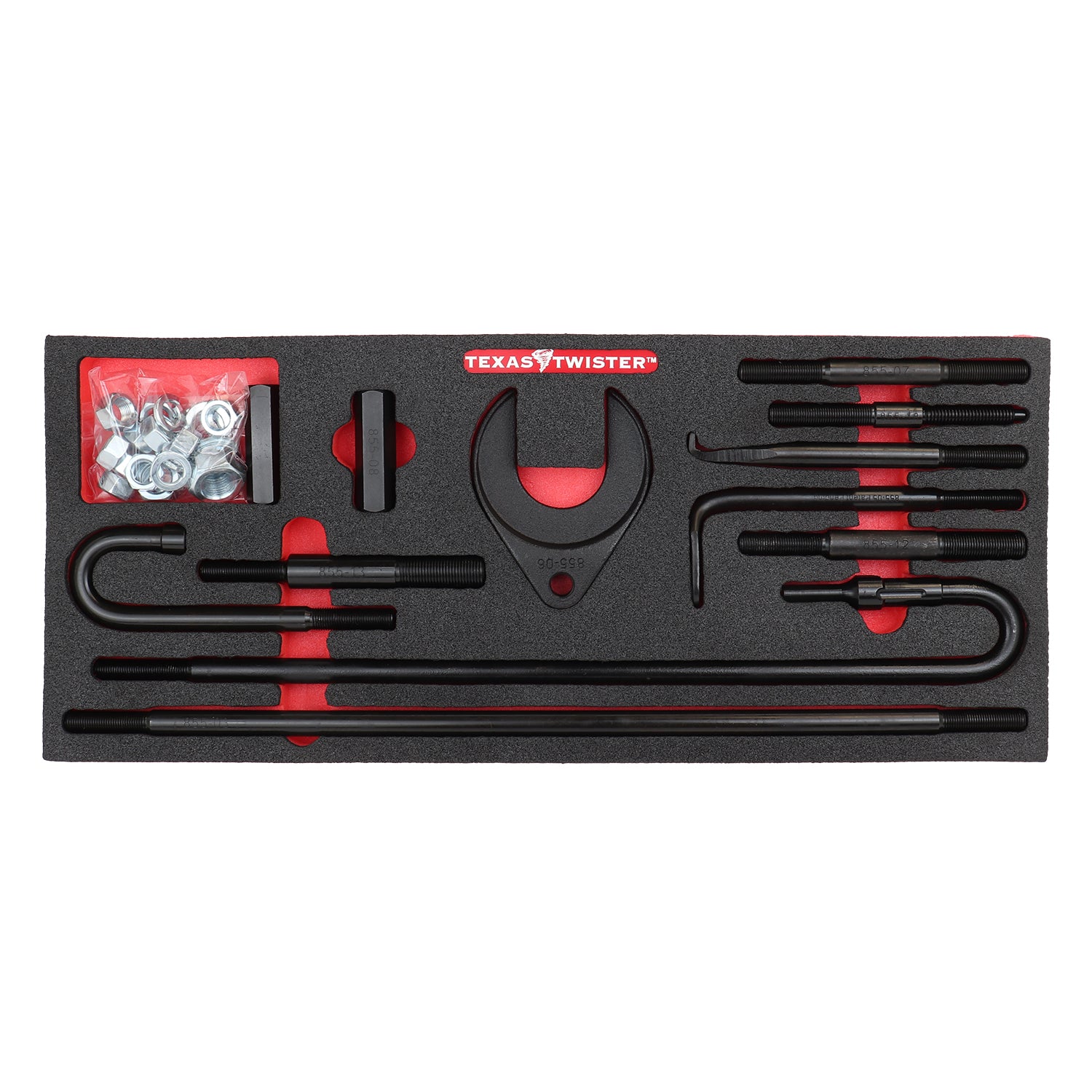 Air Hammer Pulling Kit W/Foam Tray - 34 Pieces - texas Twister - LT855AF