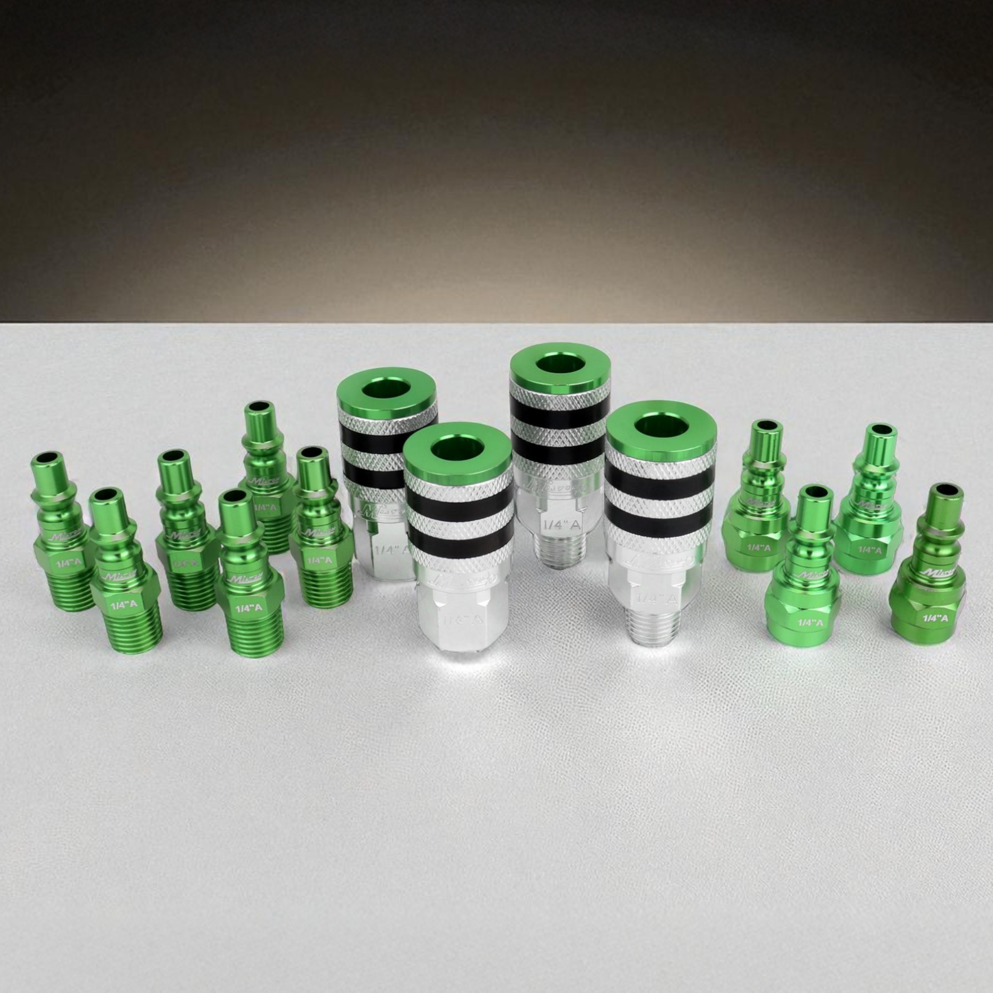 Colorfit Coupler & Plug Kit with Rubber Bumpers, A-Style, 14-Pieces